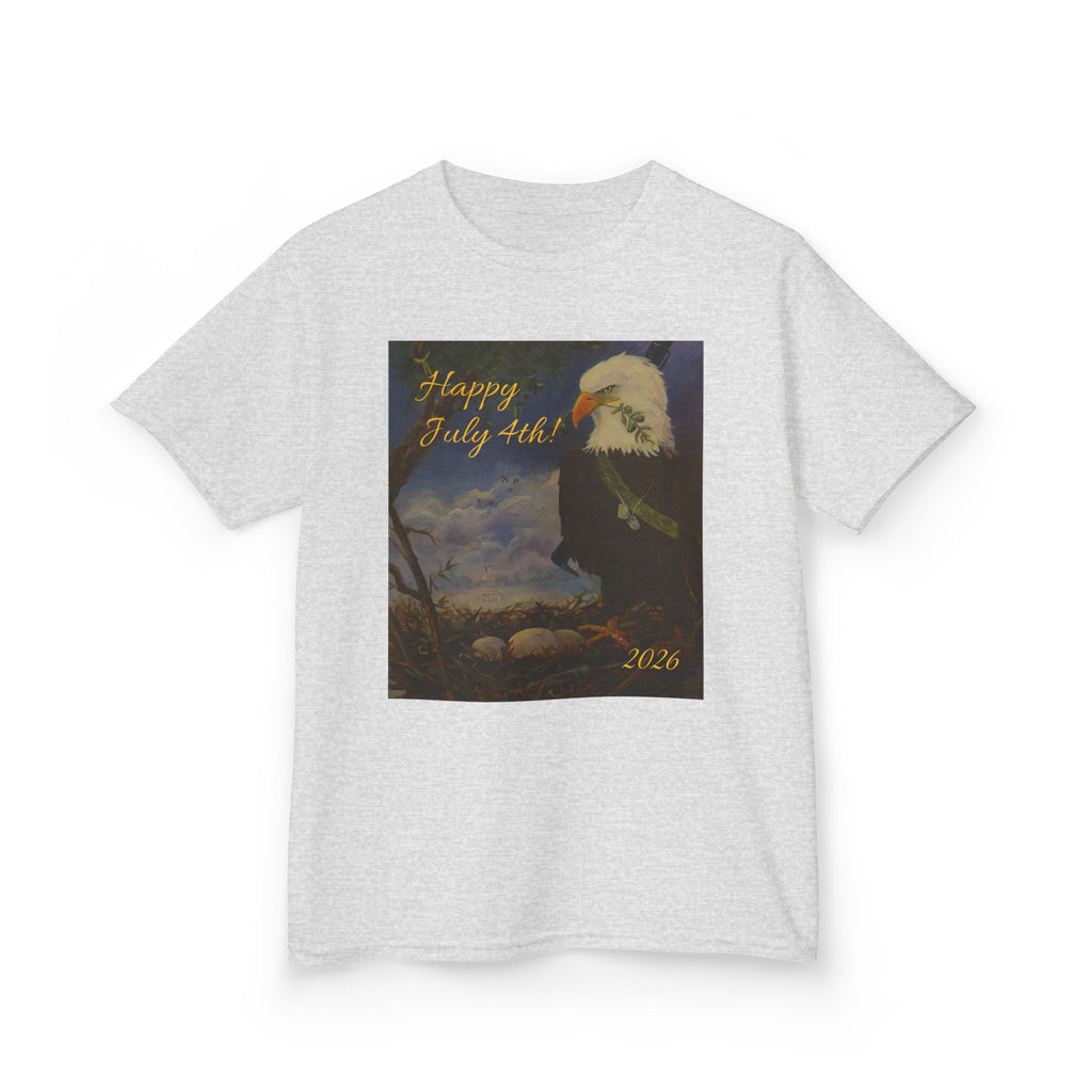 Eagle July 4th Kids T-shirt Heavy Cotton™XS/S/M/L/XL Tee