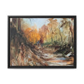 "Into the woods" by JR Framed Matte Canvas,   Multi-color frames)