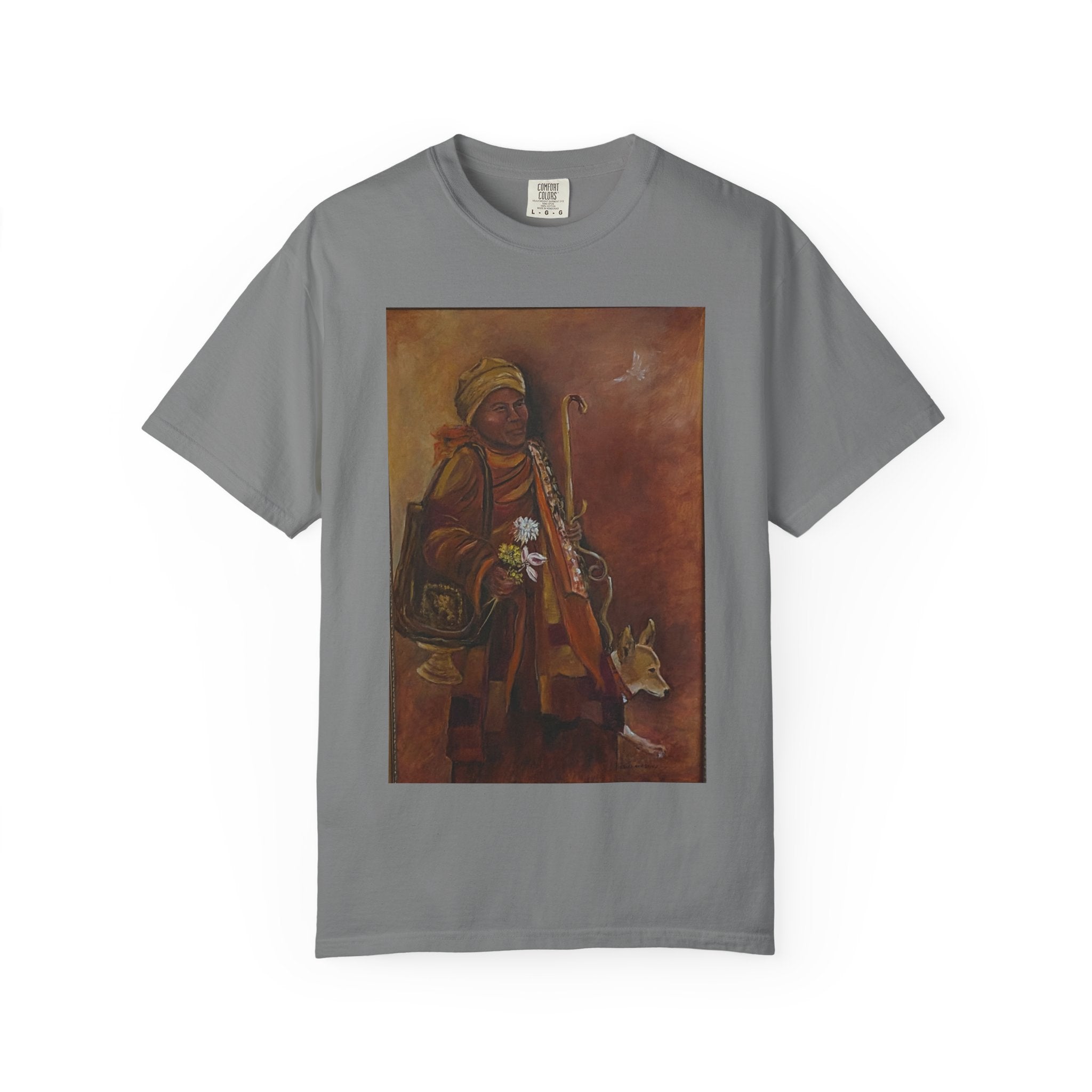 "Walk for Peace" front design,  Unisex, Garment-Dyed T-shirt