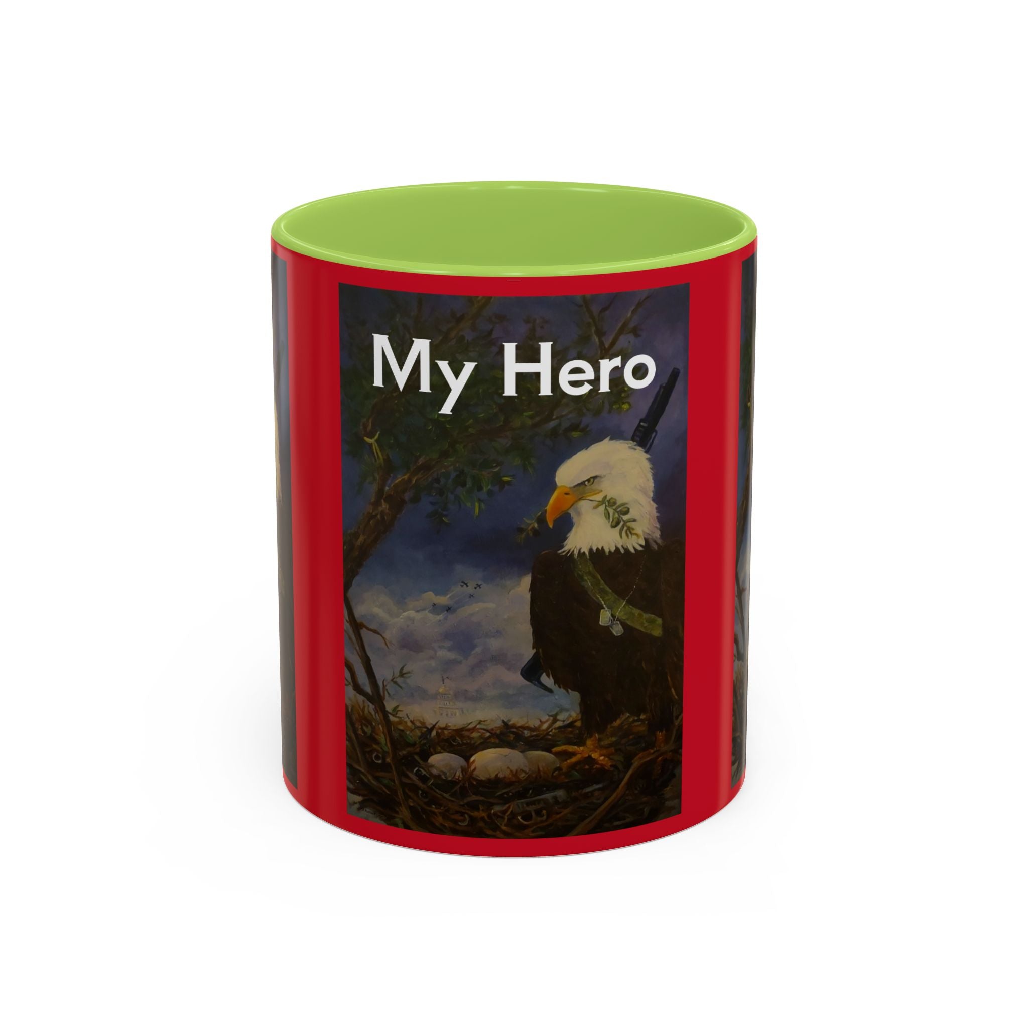 American Hero Patriotism Accent Coffee Mug (11, 15oz)
