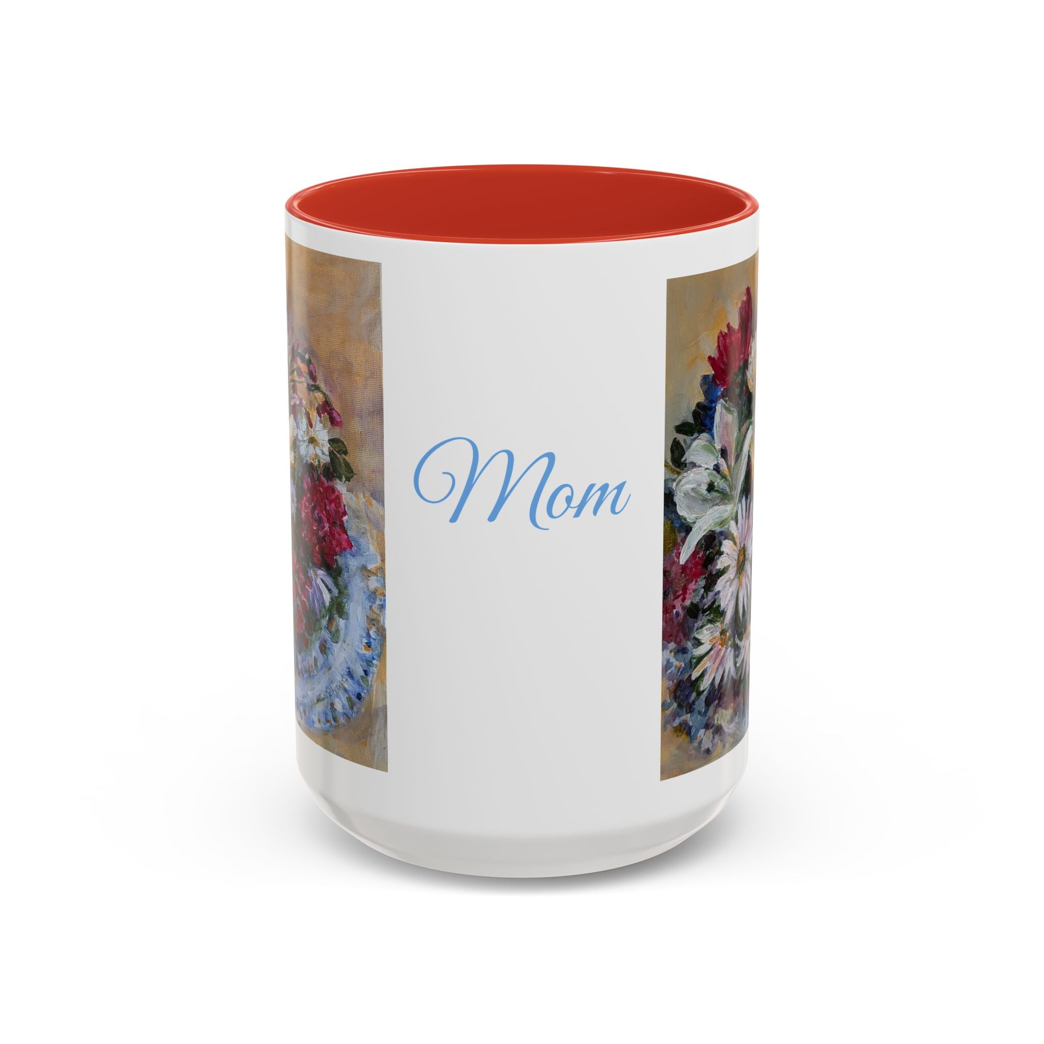 MOM Floral Bouquet Accent Coffee Mug — Chose  Interior 11/15oz