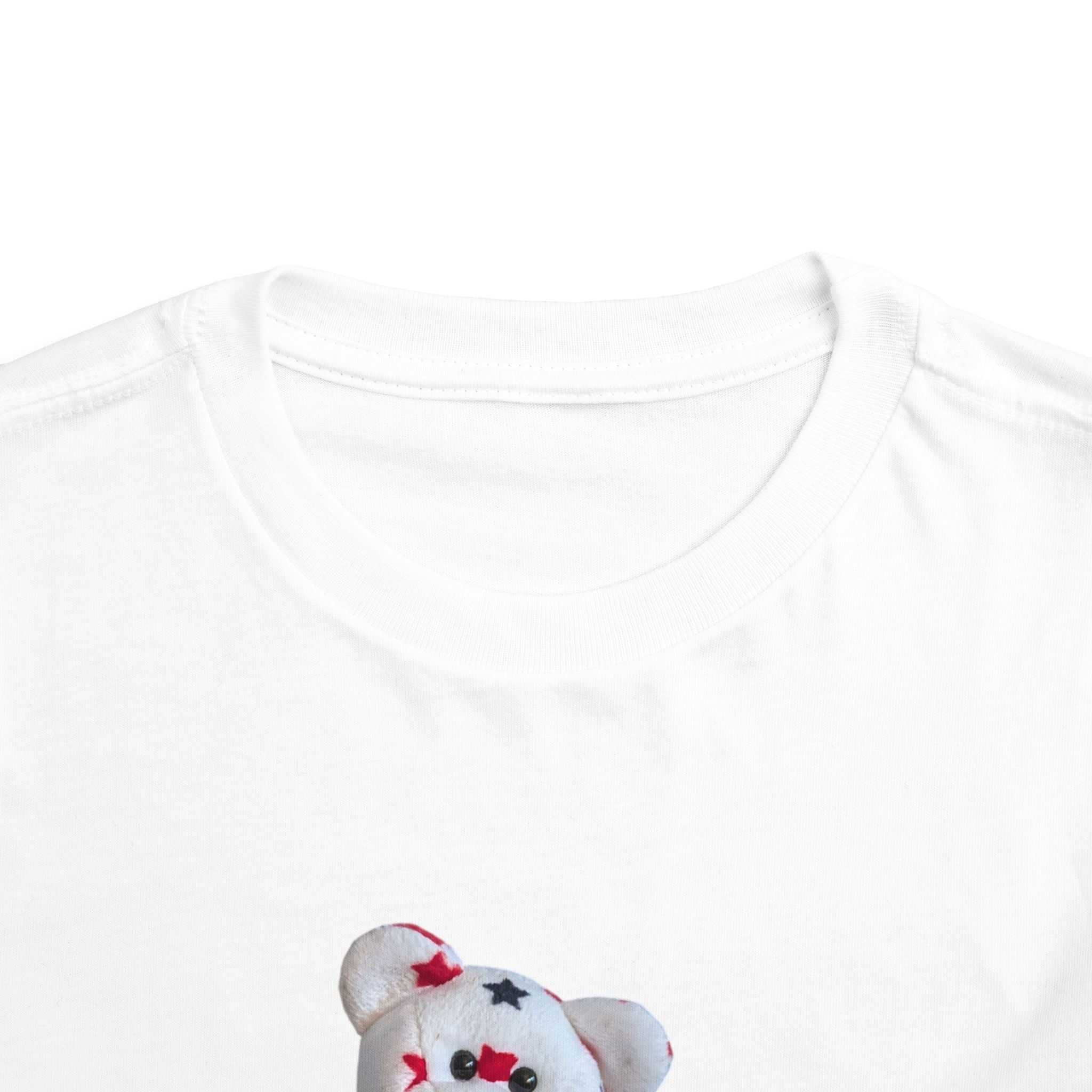 Beanie Bear Patriotic Toddler Tee —2T - 5T Patriotic Bald Eagle "USA 2026" Graphic