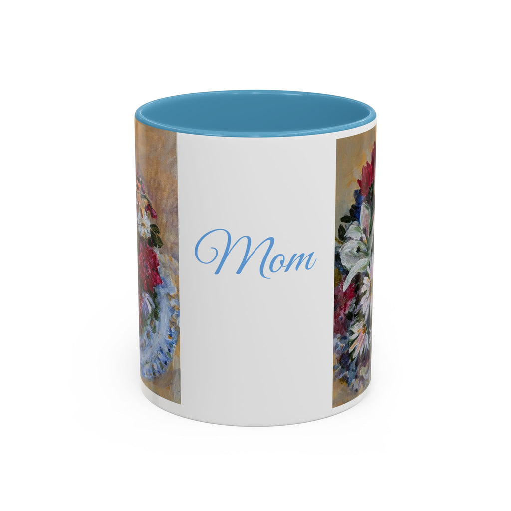 MOM Floral Bouquet Accent Coffee Mug — Chose  Interior 11/15oz
