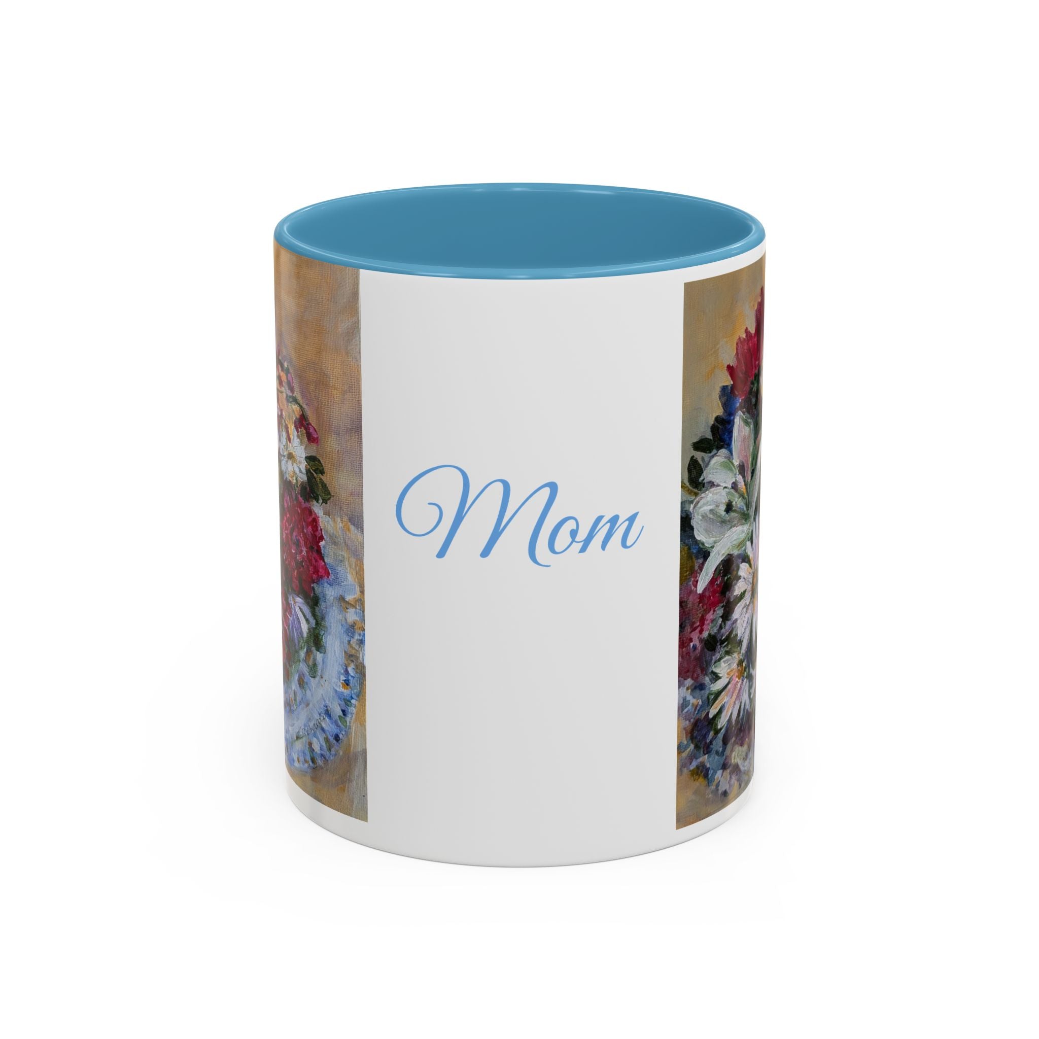 MOM Floral Bouquet Accent Coffee Mug — Chose  Interior 11/15oz