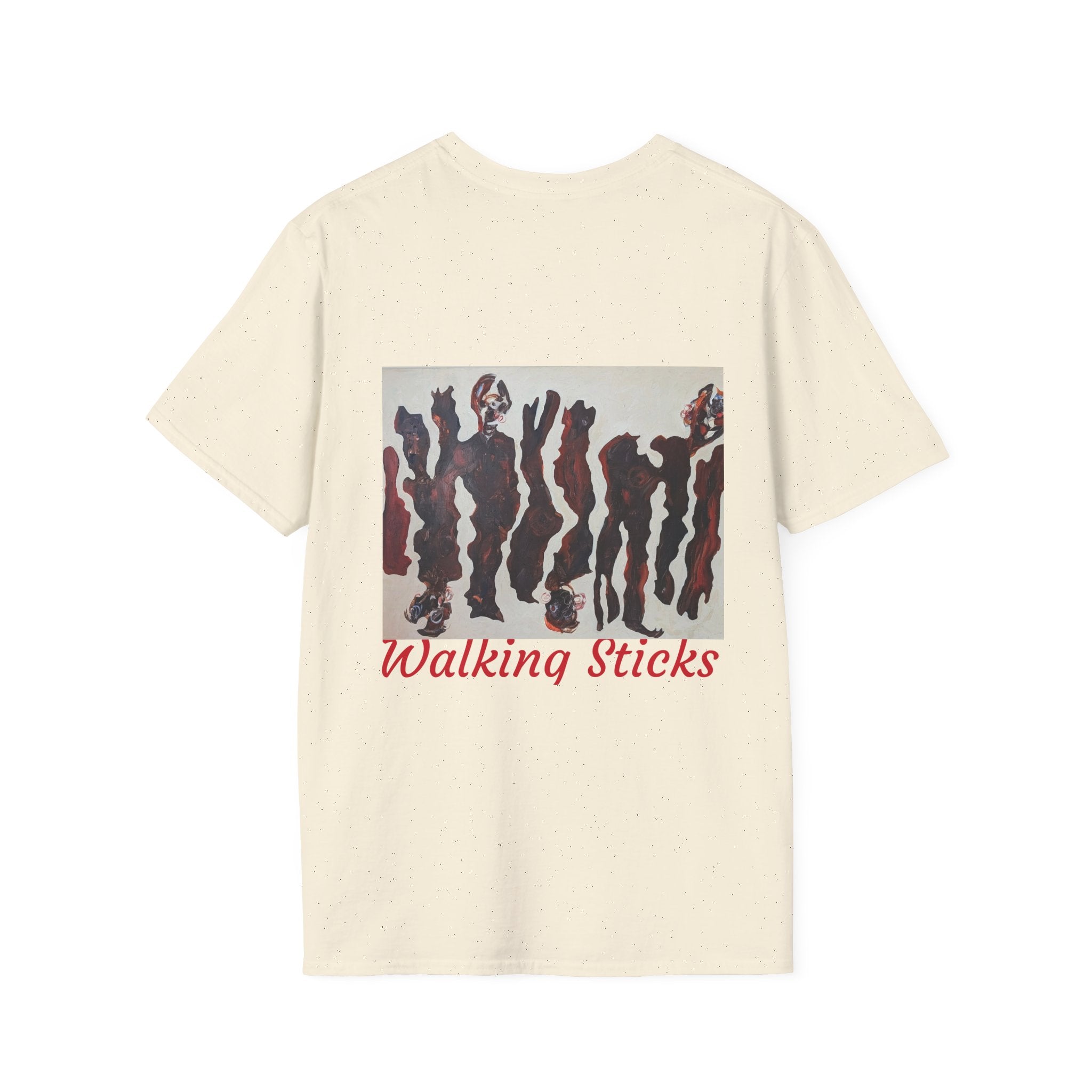 Abstract war figures Unisex TShirt 2sided chest logo & back design