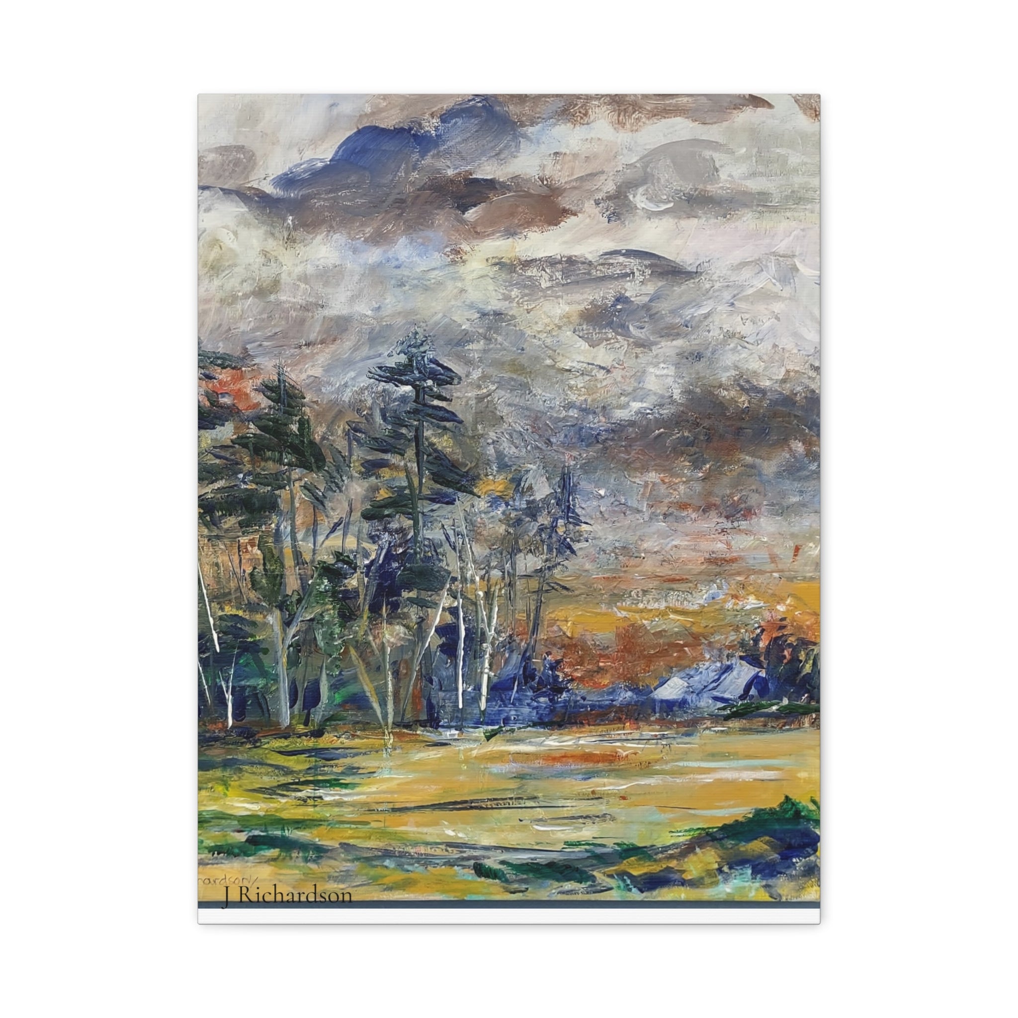 Stormy Landscape Wall Art/ stretched canvas