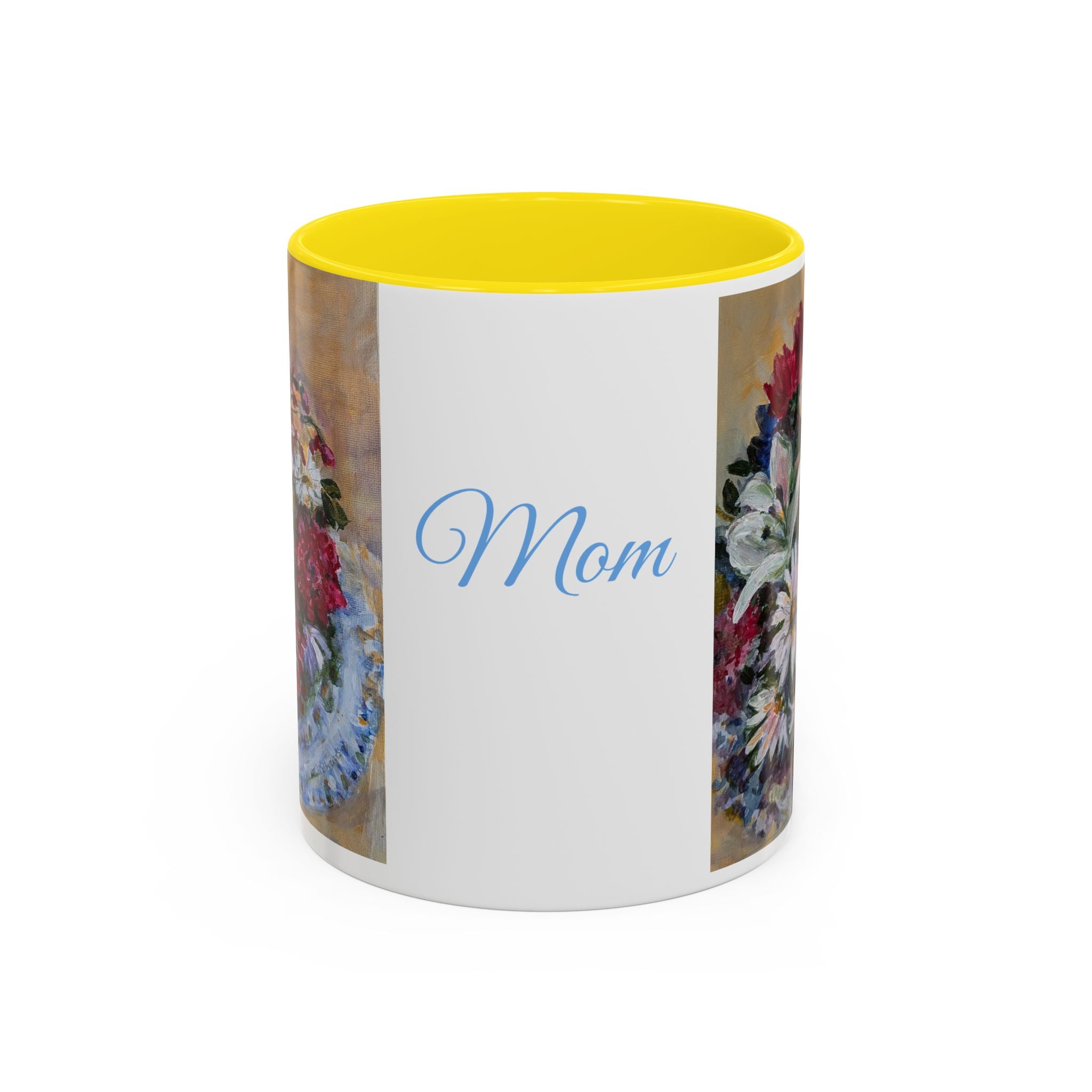 MOM Floral Bouquet Accent Coffee Mug — Chose  Interior 11/15oz