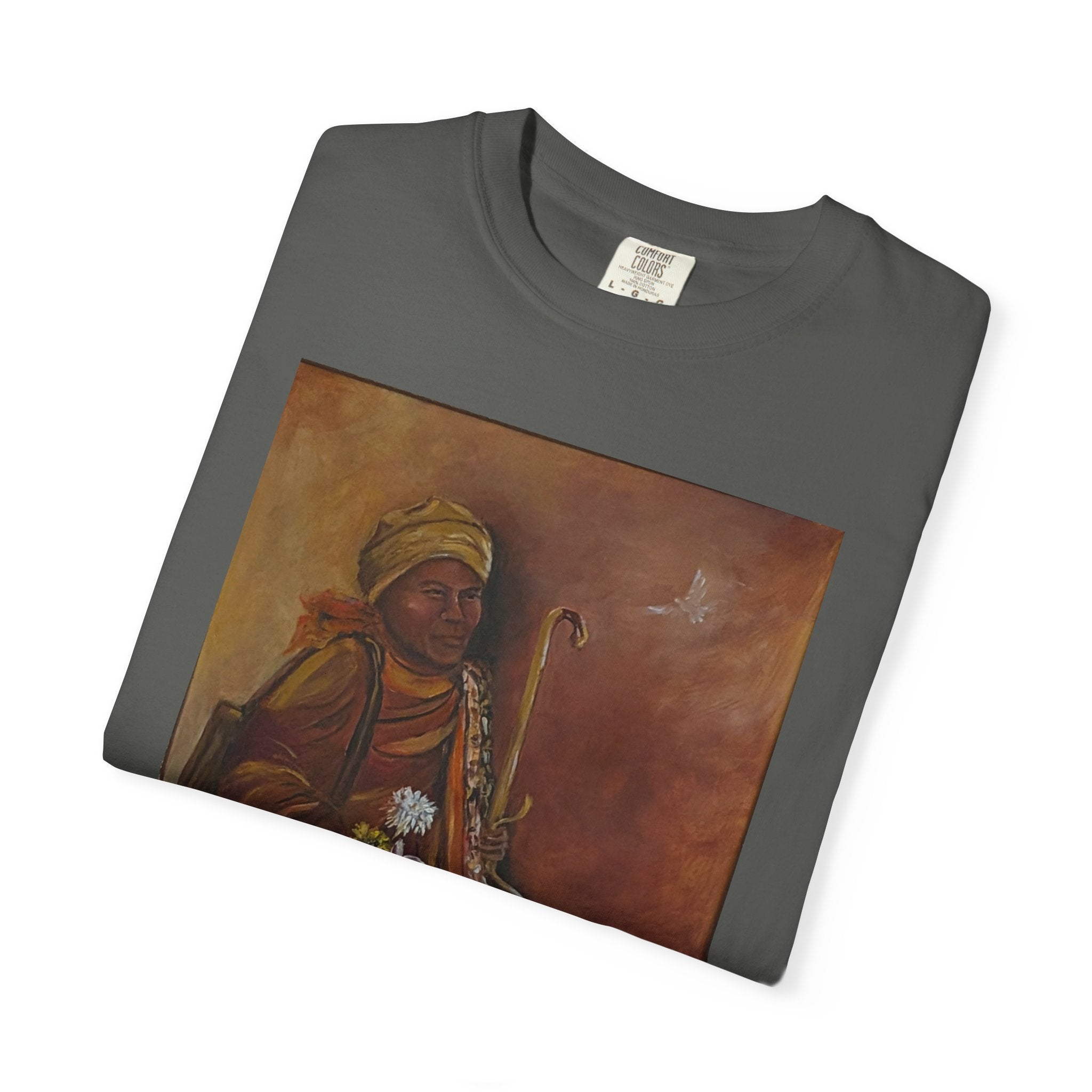 "Walk for Peace" front design,  Unisex, Garment-Dyed T-shirt