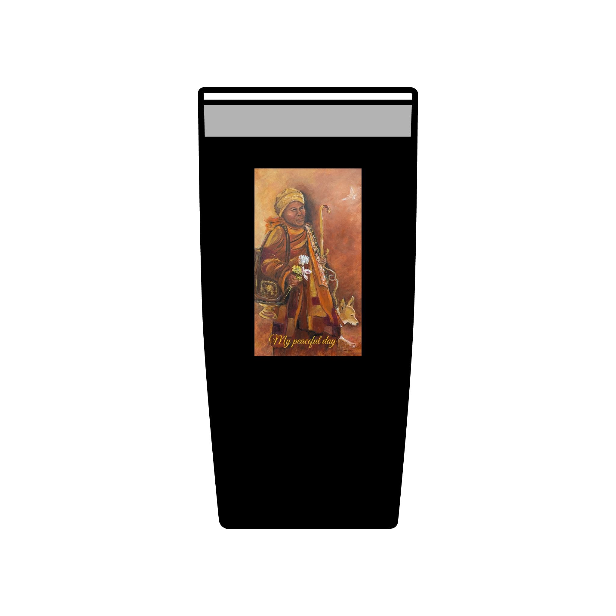 My peaceful day, 20oz Insulated Tumbler – Walk for Peace Design