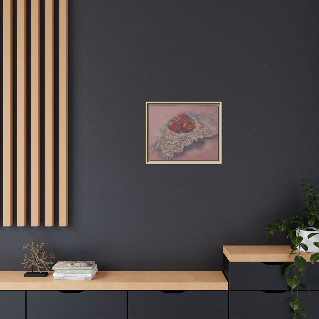 Tomato Still Life Matte Canvas Framed | Kitchen Wall Art