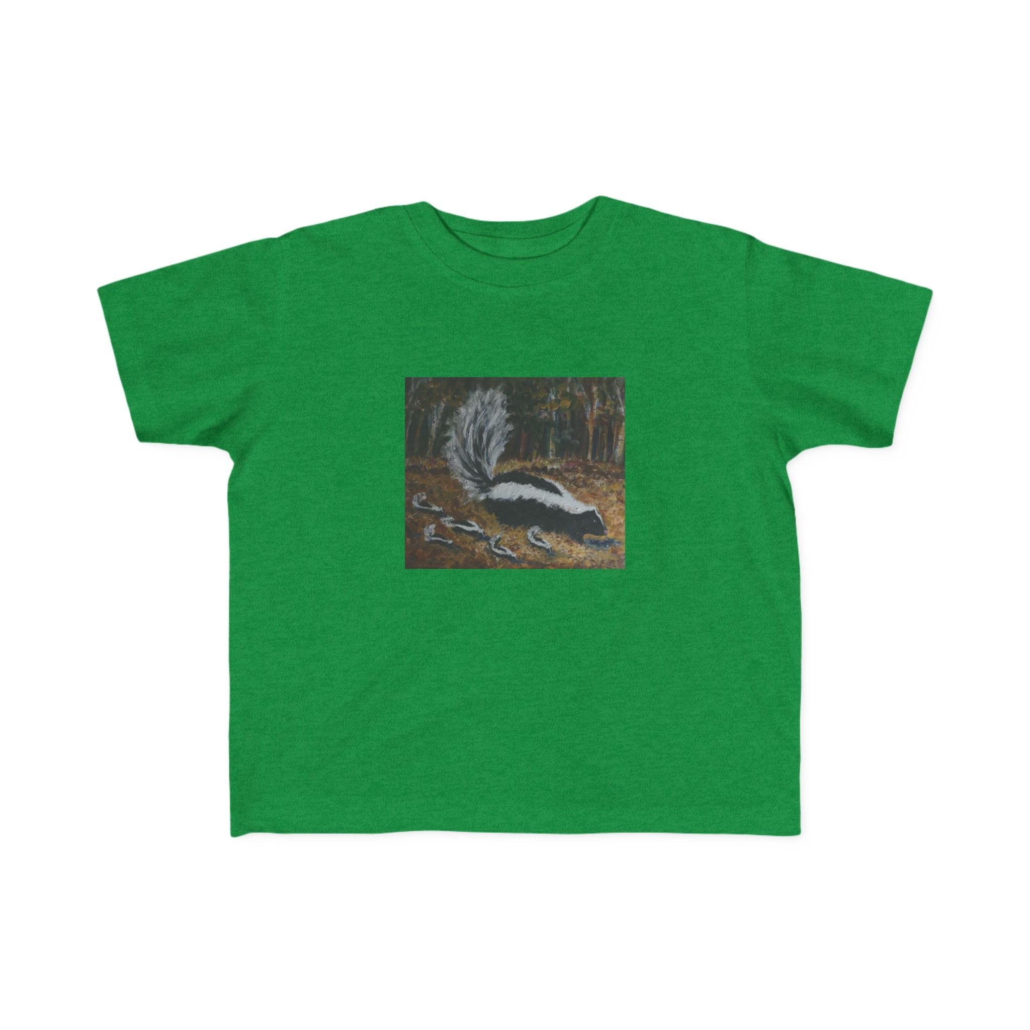 Toddler Skunk Art T‑Shirt — Cute Woodland Animal Tee for Kids