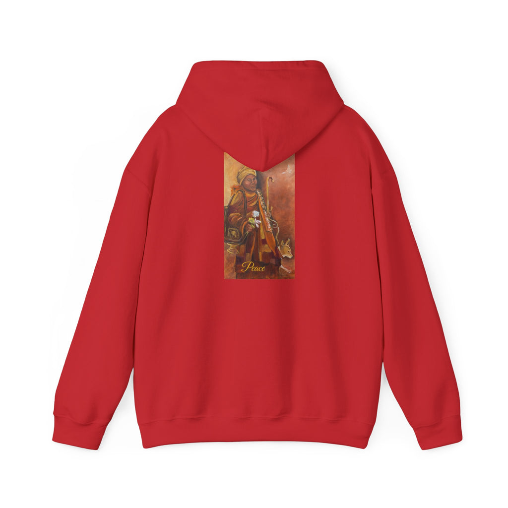 Hoodie — Spiritual Monk Art/ Print Back Graphic