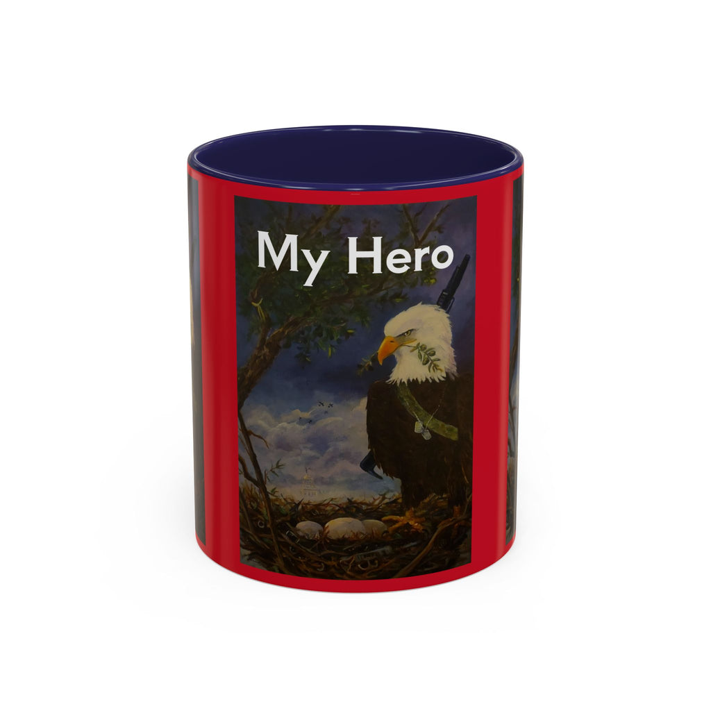 American Hero Patriotism Accent Coffee Mug (11, 15oz)