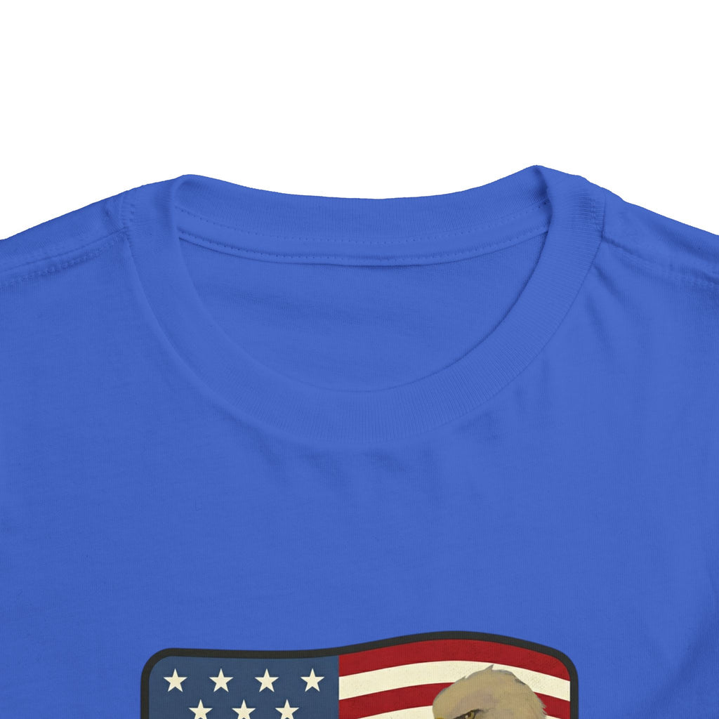 July 4th Toddler Tee —2T - 5T Patriotic Bald Eagle "USA 2026" Graphic