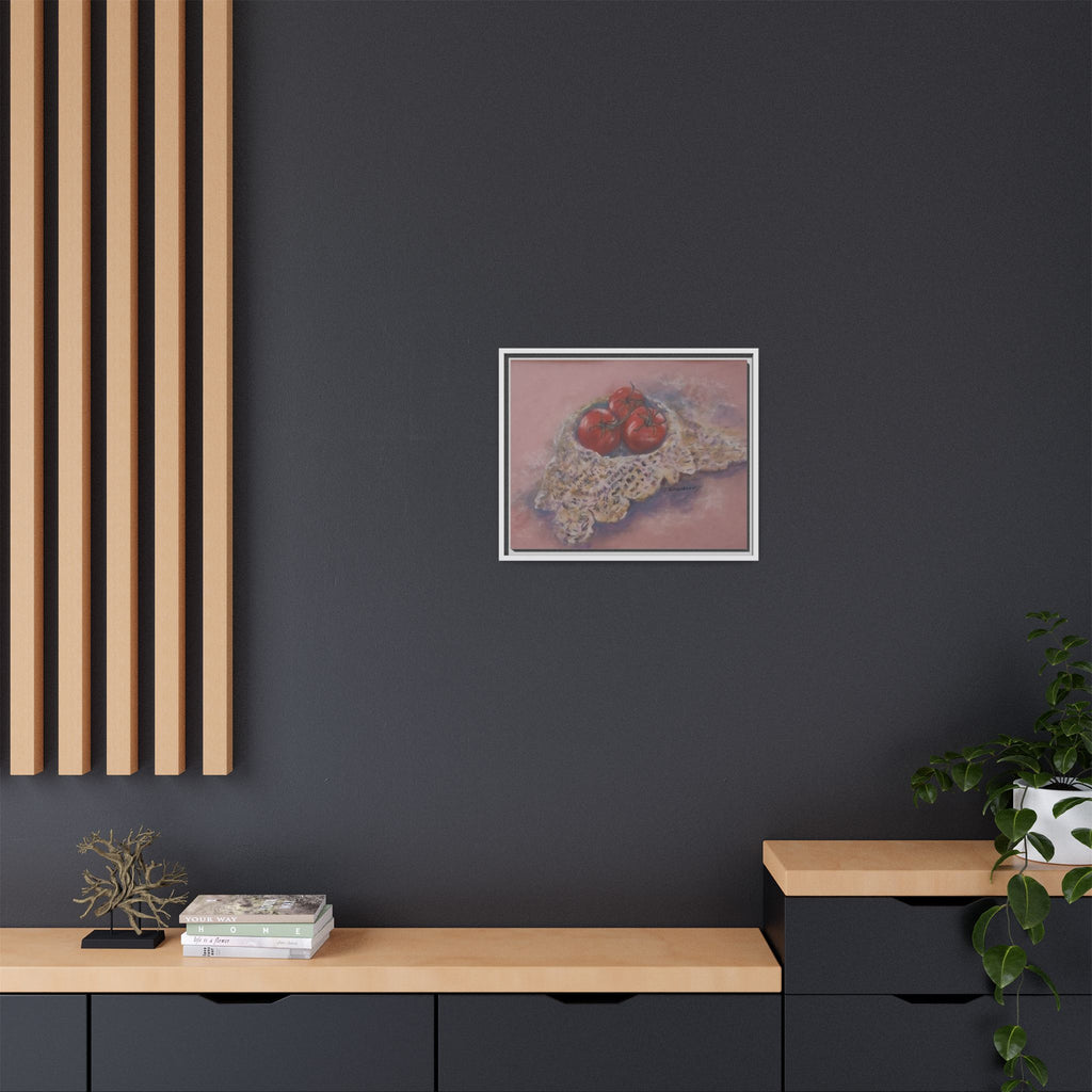 Tomato Still Life Matte Canvas Framed | Kitchen Wall Art