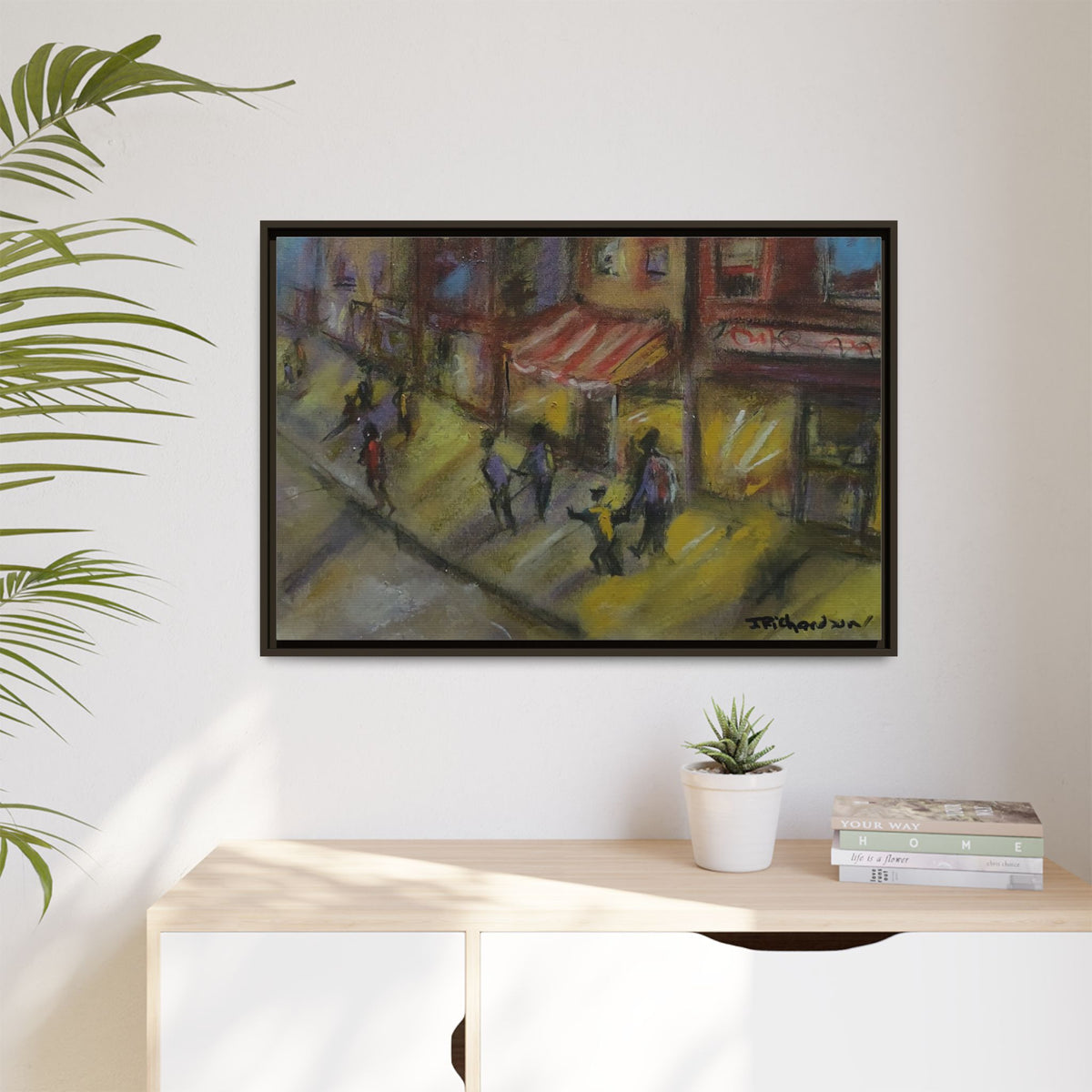 Copy of Framed Canvas Print - Colorful Bell Peppers Still Life
