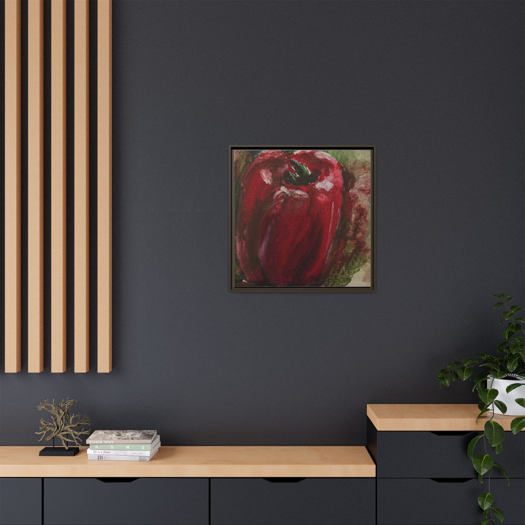Red Bell Pepper Painting Matte Canvas