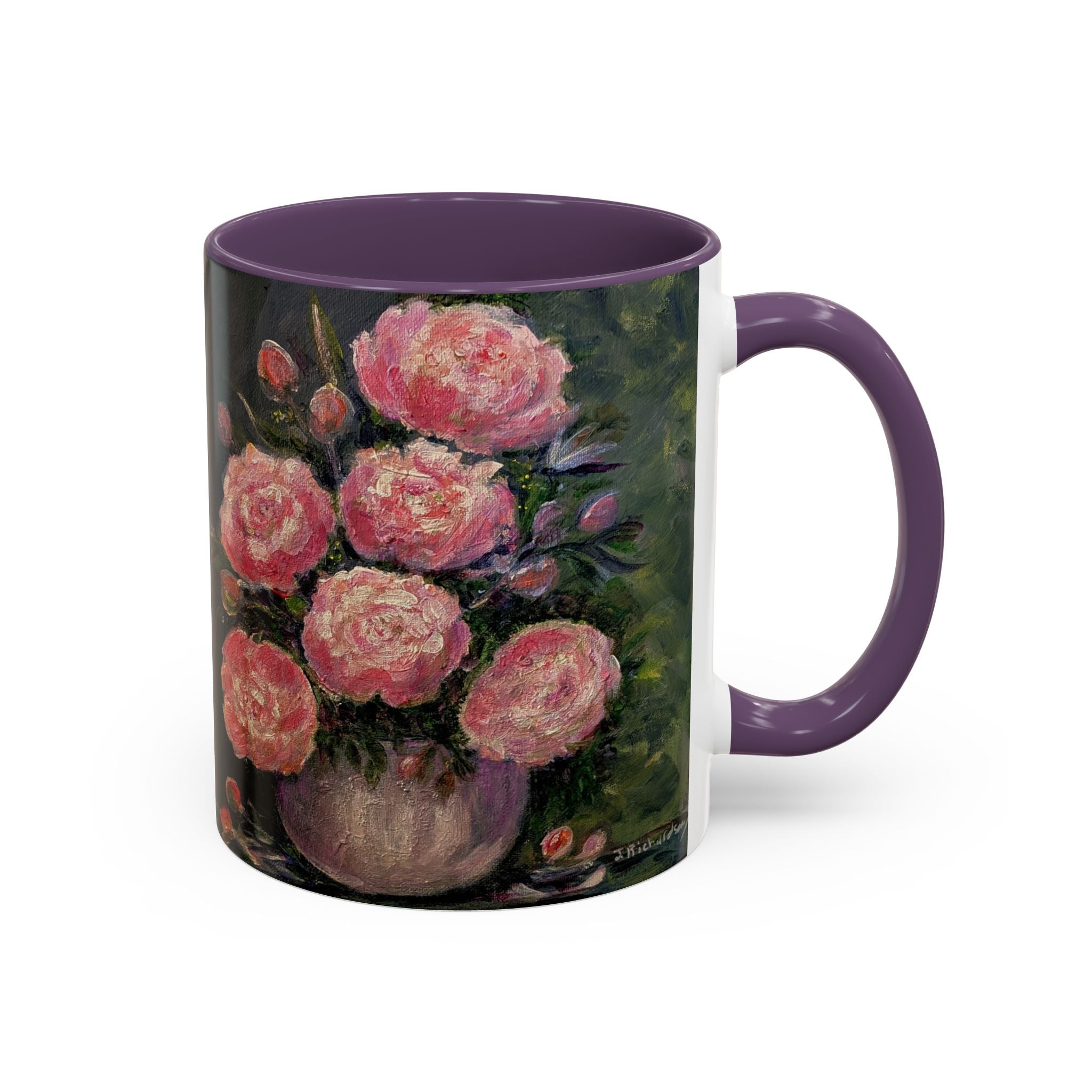Pink Peony Bouquet Accent Coffee Mug — Chose  Interior 11/15oz