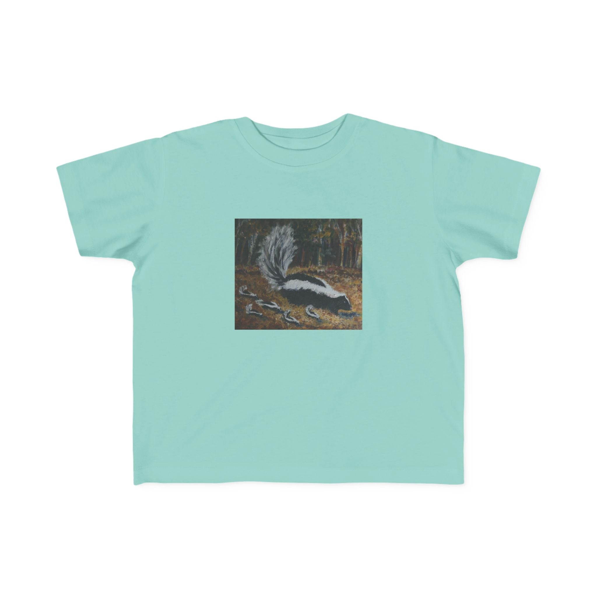 Toddler Skunk Art T‑Shirt — Cute Woodland Animal Tee for Kids