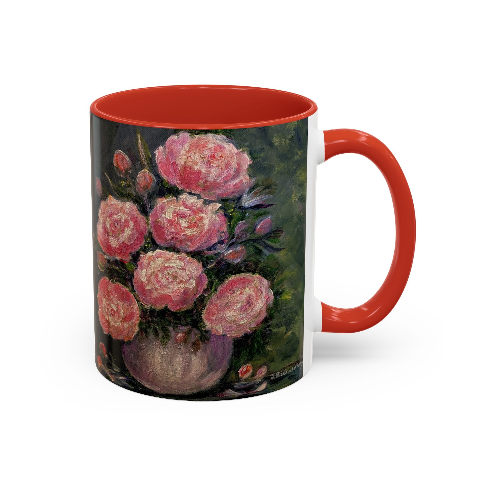 Pink Peony Bouquet Accent Coffee Mug — Chose  Interior 11/15oz