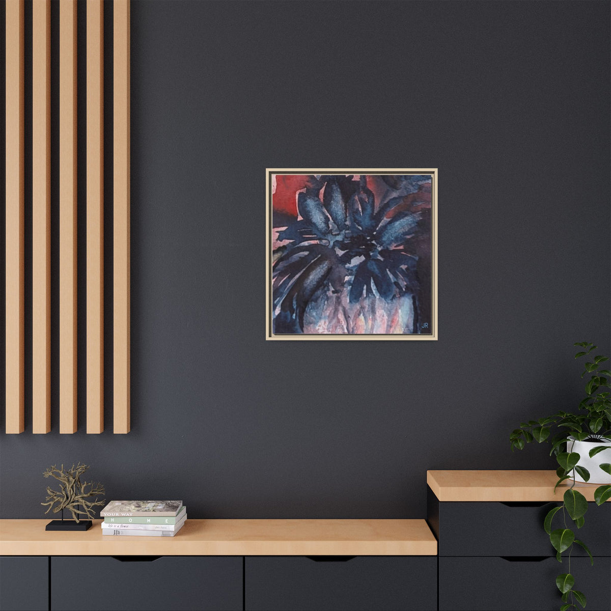 Copy of Lemon Grapes Pastel Painting Framed Matte Canvas