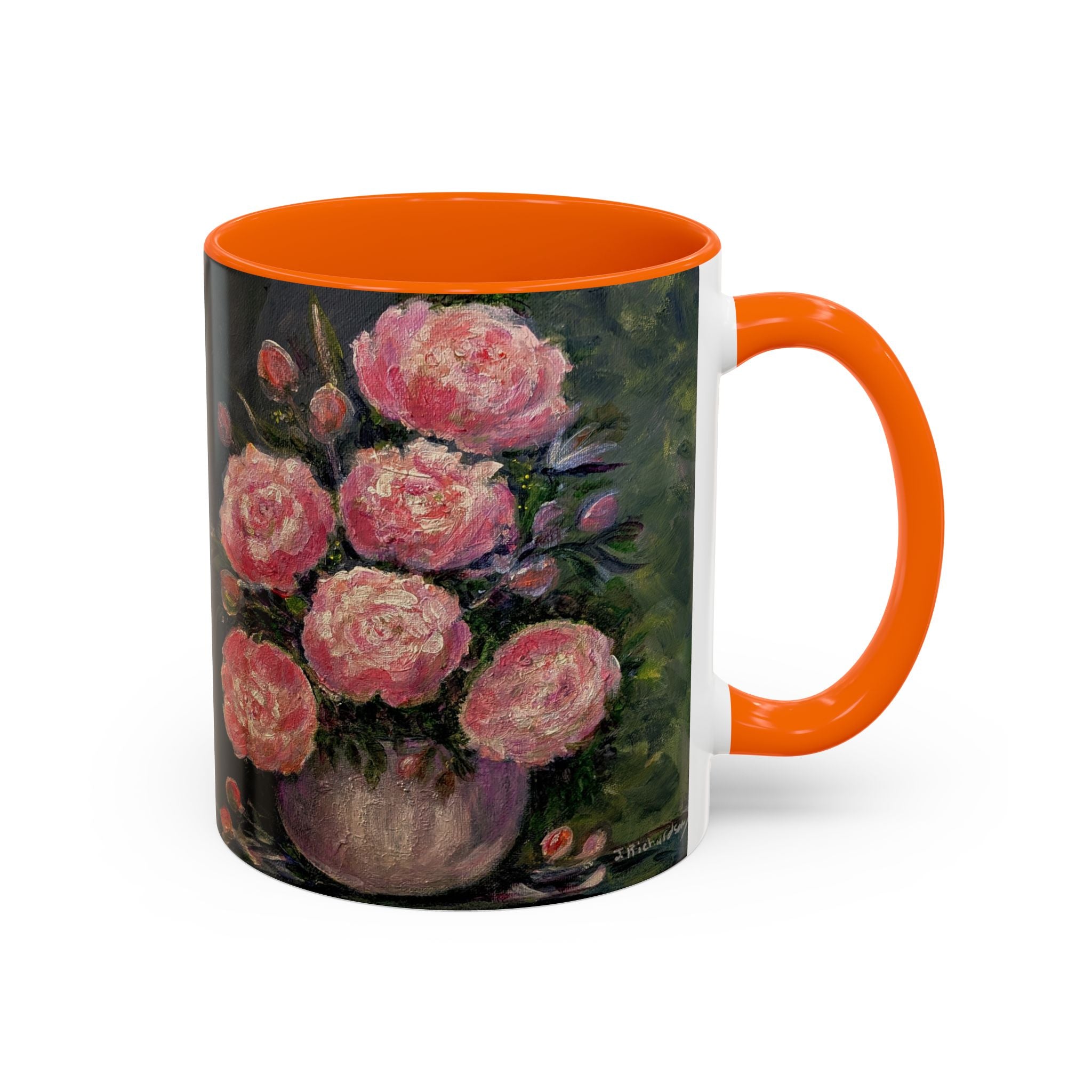 Pink Peony Bouquet Accent Coffee Mug — Chose  Interior 11/15oz