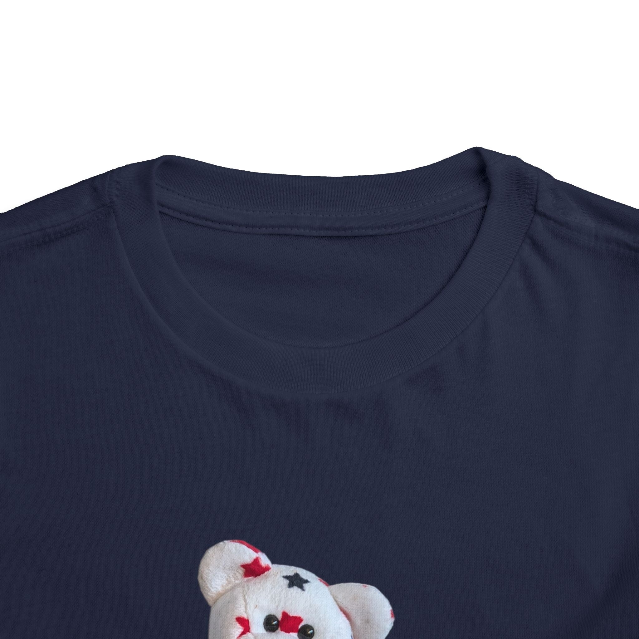 Beanie Bear Patriotic Toddler Tee —2T - 5T Patriotic Bald Eagle "USA 2026" Graphic
