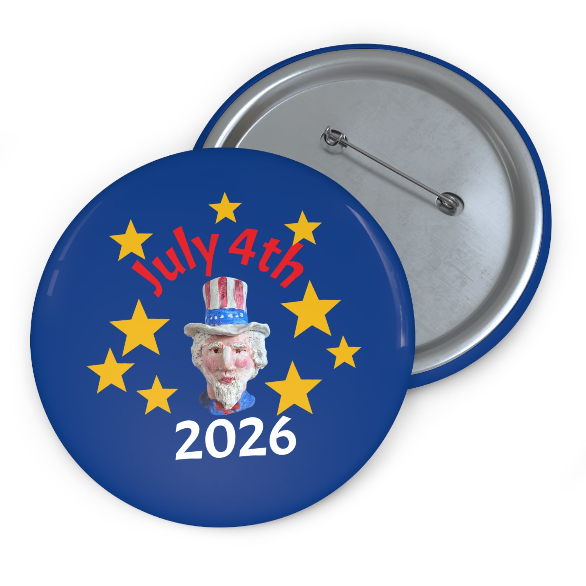 Copy of July 4th 2026 Pin Button — Badge