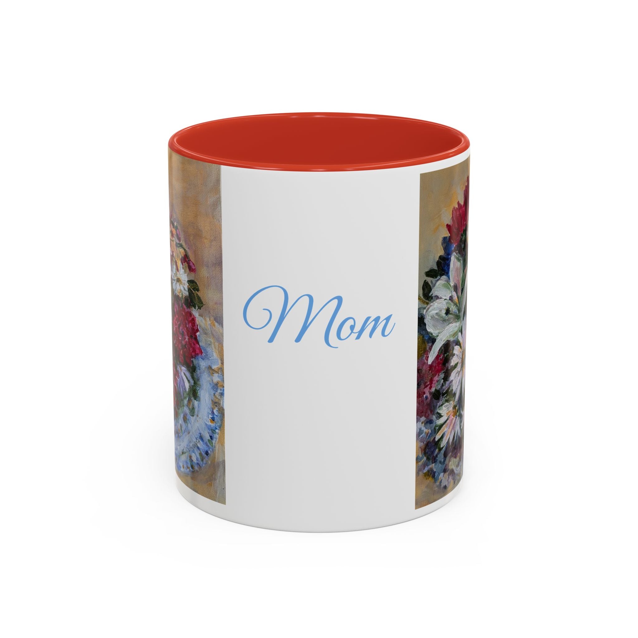 MOM Floral Bouquet Accent Coffee Mug — Chose  Interior 11/15oz