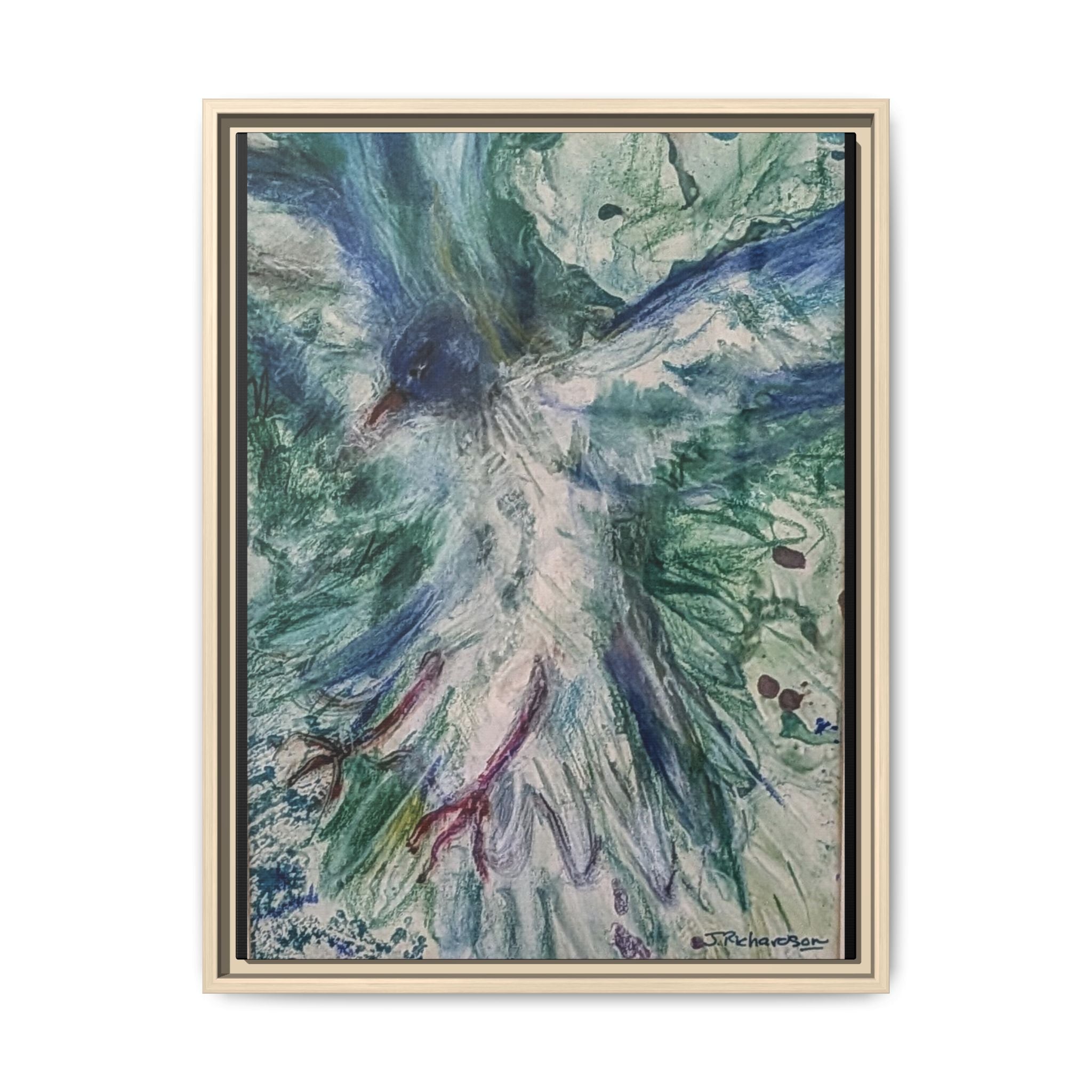 Free Bird, Framed Matte Canvas,   Multi-color frames)