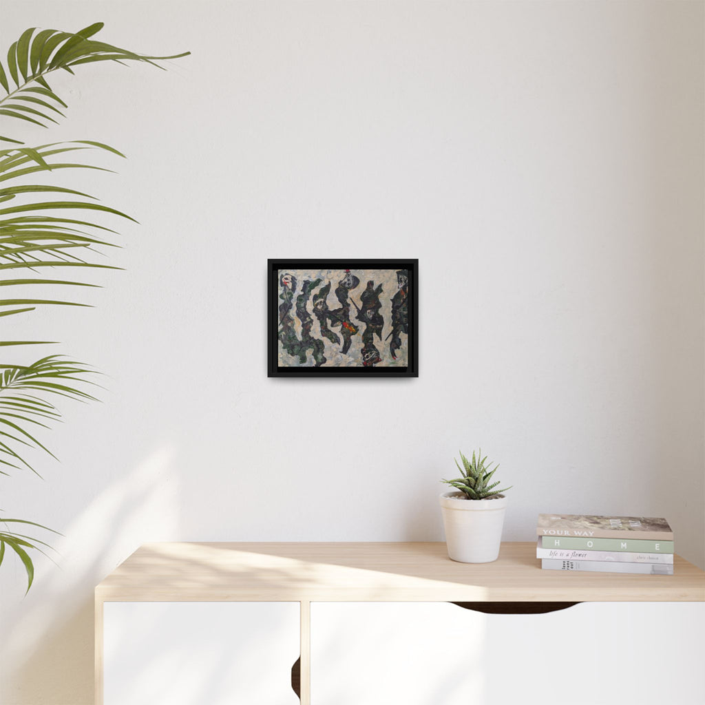 Copy of Framed  Autumn Leaves Matte Canvas Watercolor