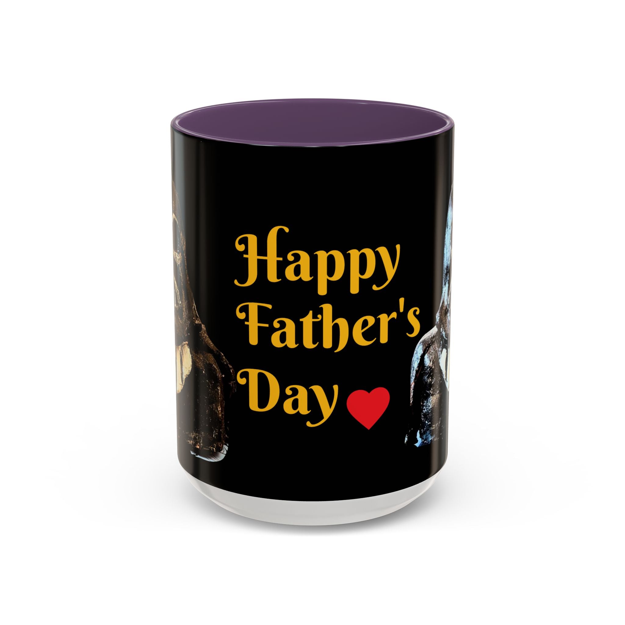 Father’s Day Coffee Mug – "Happy Father's Day" Black Accent Ceramic Mug (11/15oz)