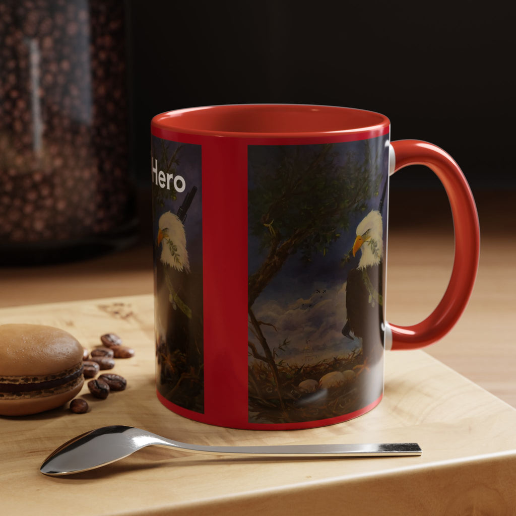 American Hero Patriotism Accent Coffee Mug