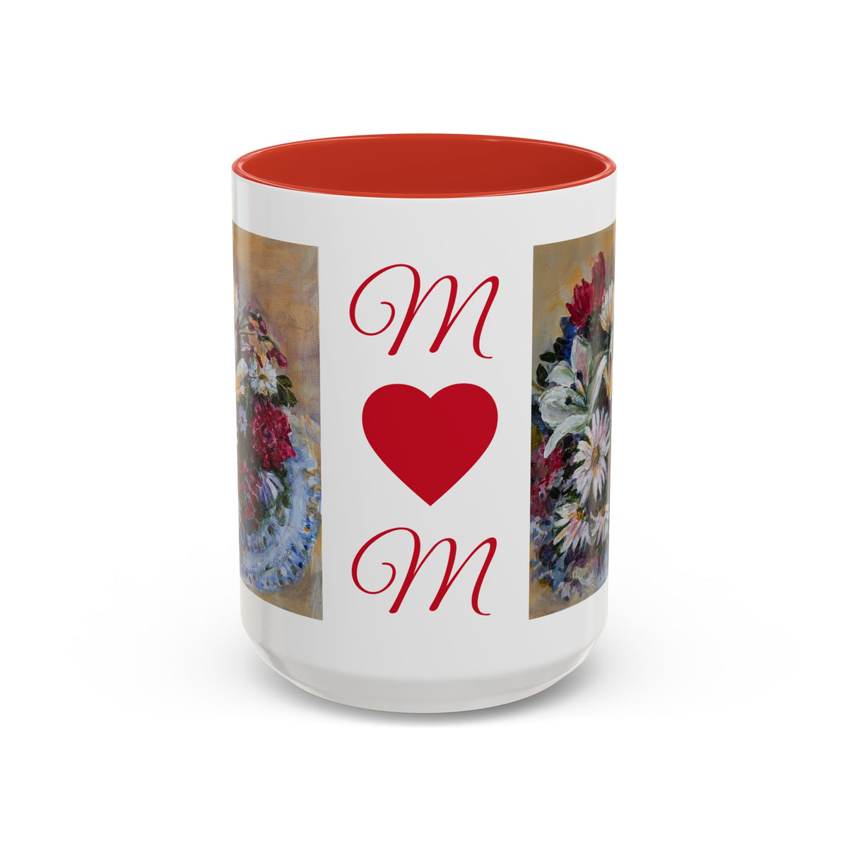 MOM Floral Bouquet Accent Coffee Mug — Chose  Interior 11/15oz