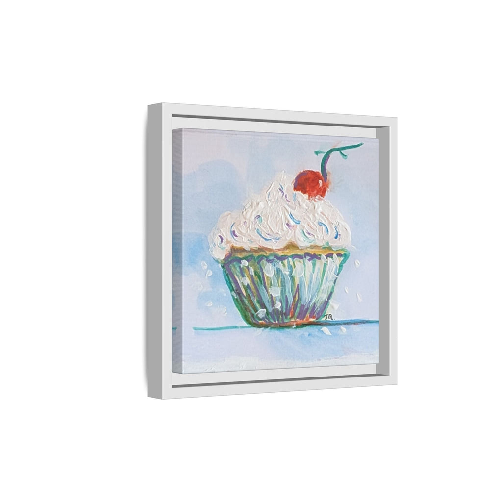 Cupcake Canvas Art Print — Framed Matte Wall Decor