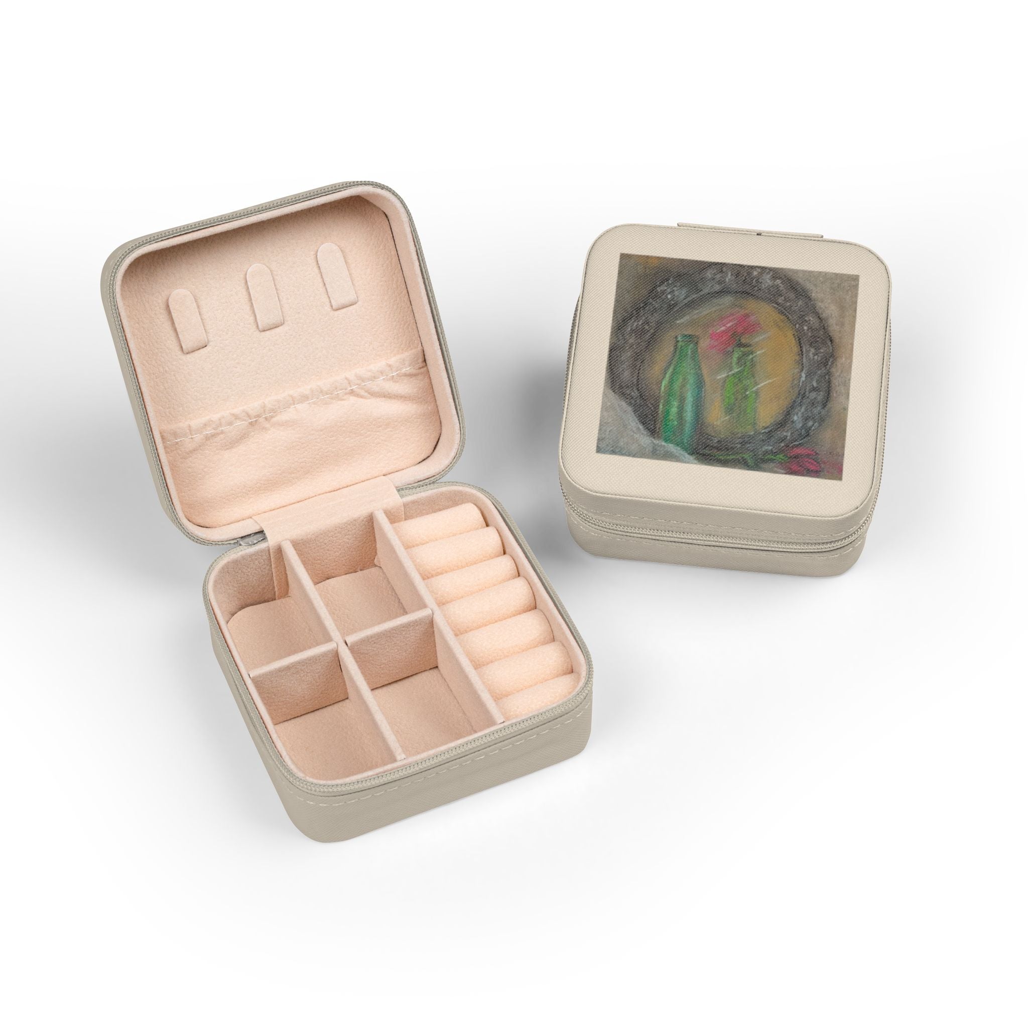 Reflections Compact Jewelry Travel Case  Portable Ring & Earring Organizer