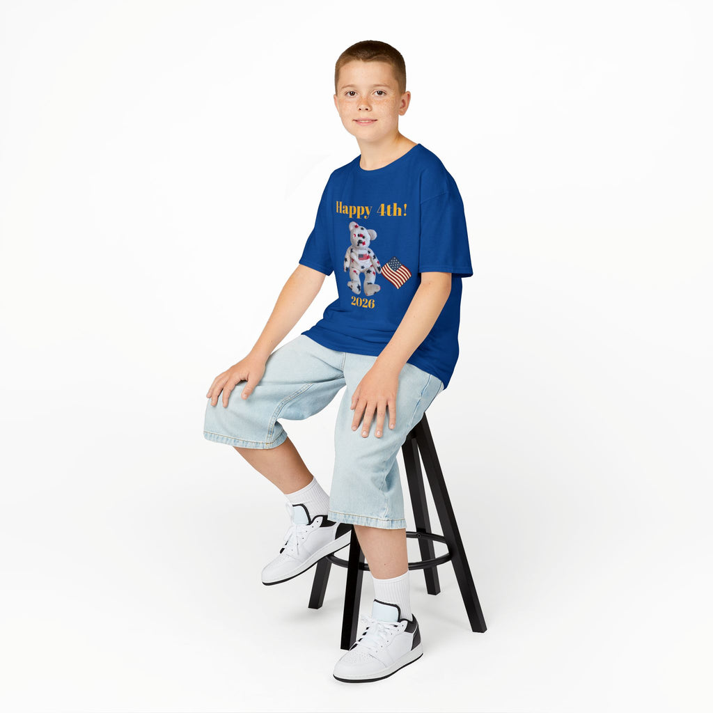 Beanie Bear Patriotic Kids Heavy Cotton™XS/S/M/L/XL Tee