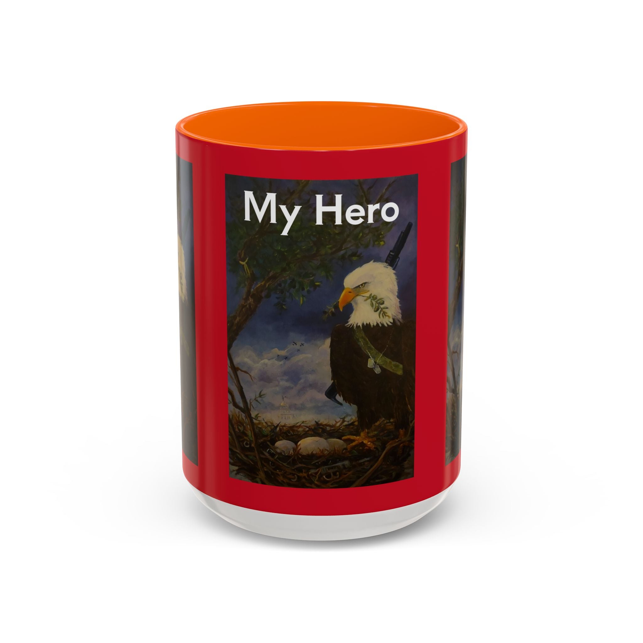 American Hero Patriotism Accent Coffee Mug (11, 15oz)