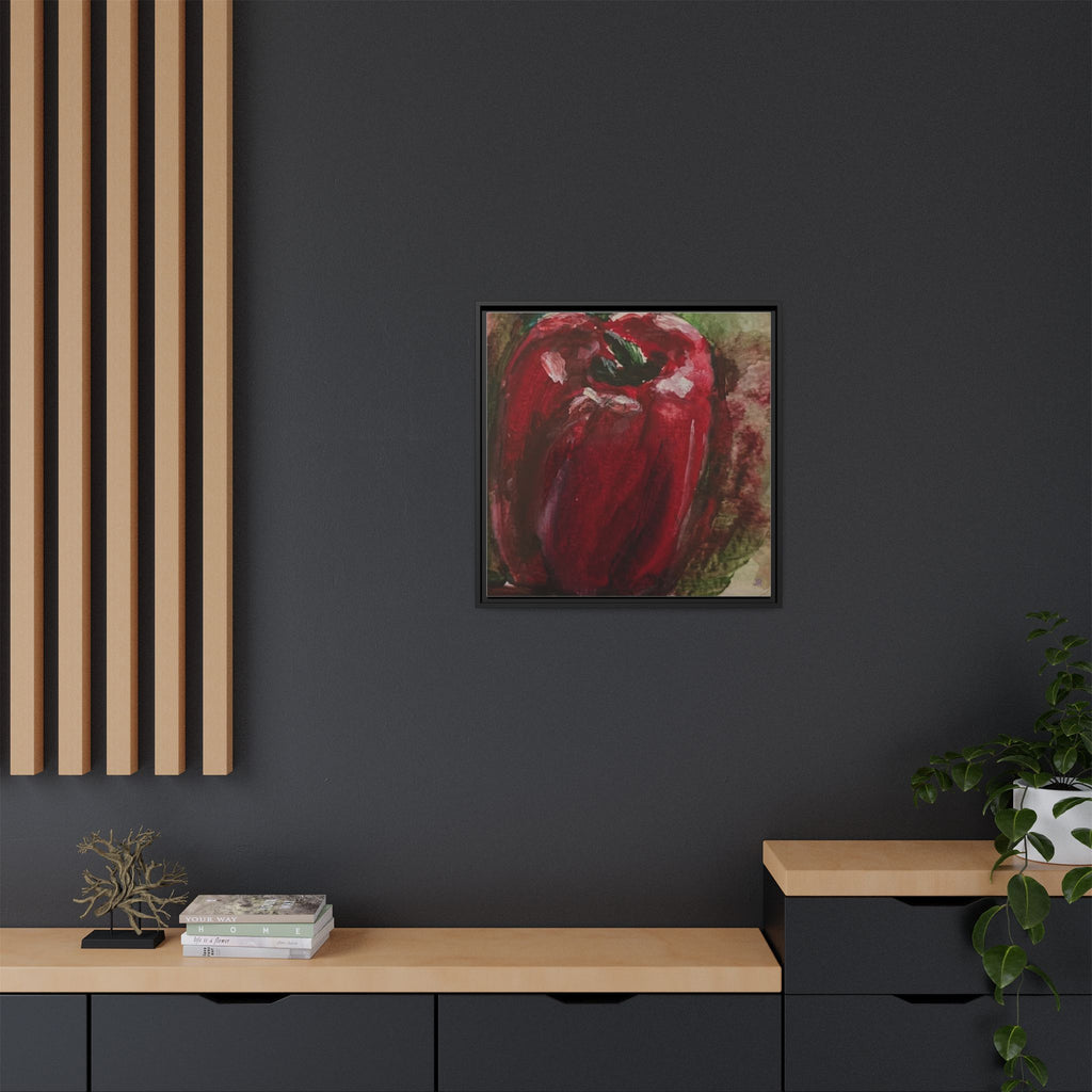 Red Bell Pepper Painting Matte Canvas