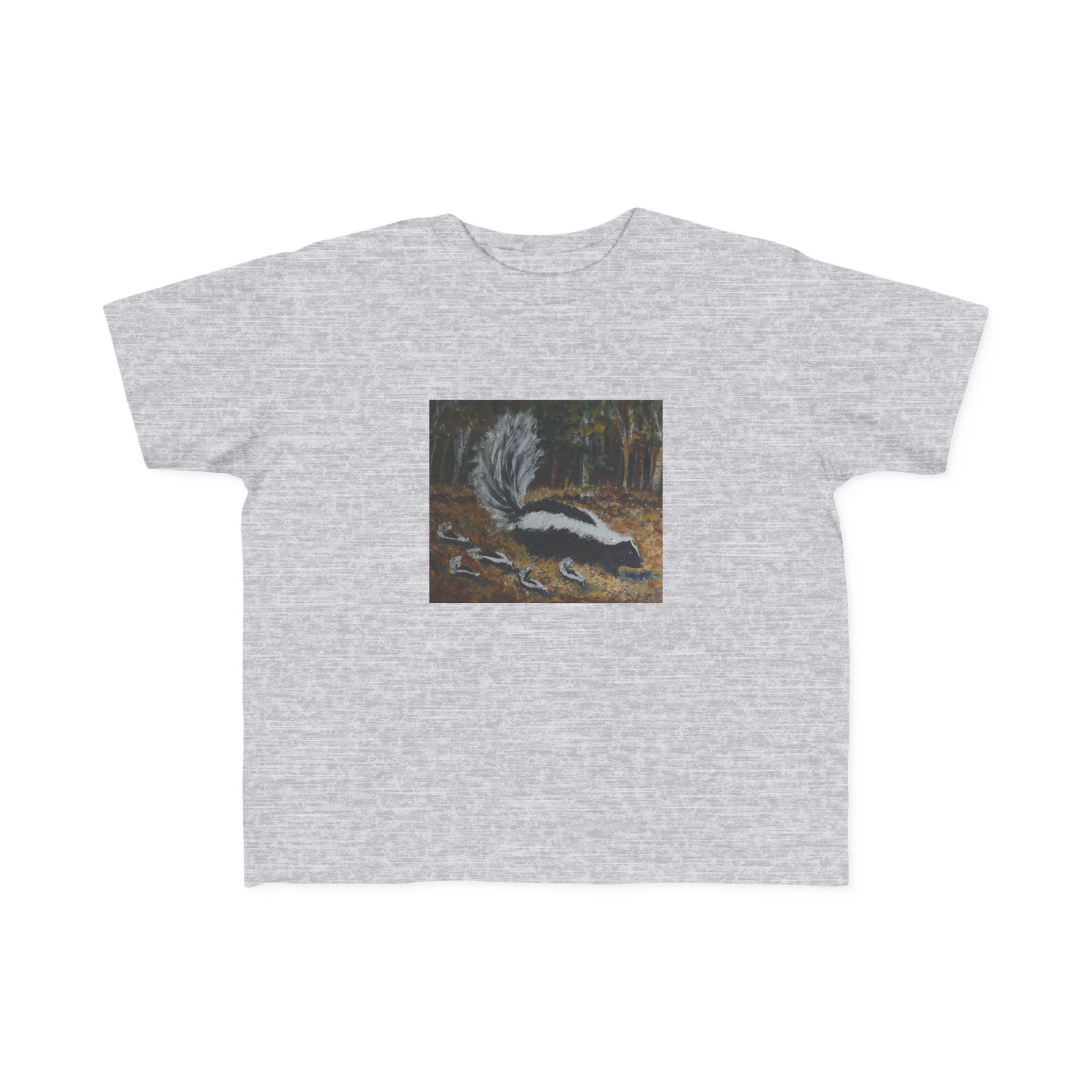 Toddler Skunk Art T‑Shirt — Cute Woodland Animal Tee for Kids