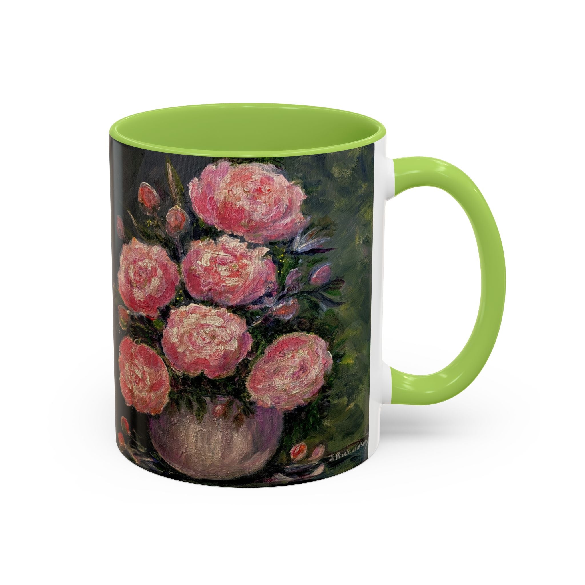 Pink Peony Bouquet Accent Coffee Mug — Chose  Interior 11/15oz