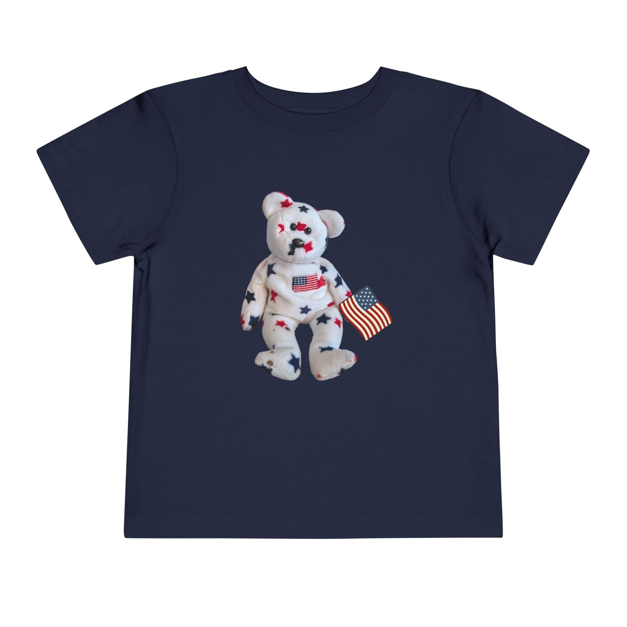 Beanie Bear Patriotic Toddler Tee —2T - 5T Patriotic Bald Eagle "USA 2026" Graphic