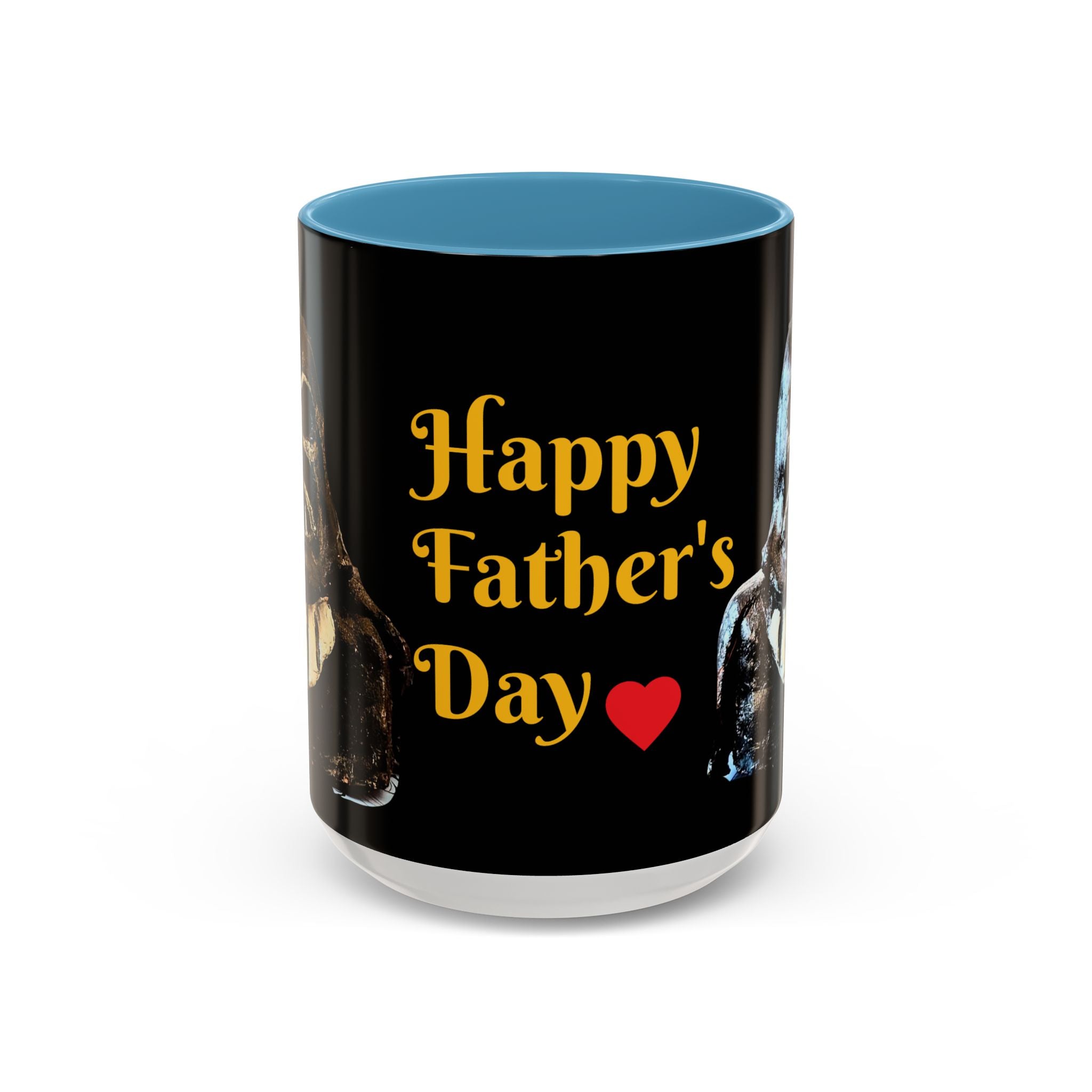 Father’s Day Coffee Mug – "Happy Father's Day" Black Accent Ceramic Mug (11/15oz)