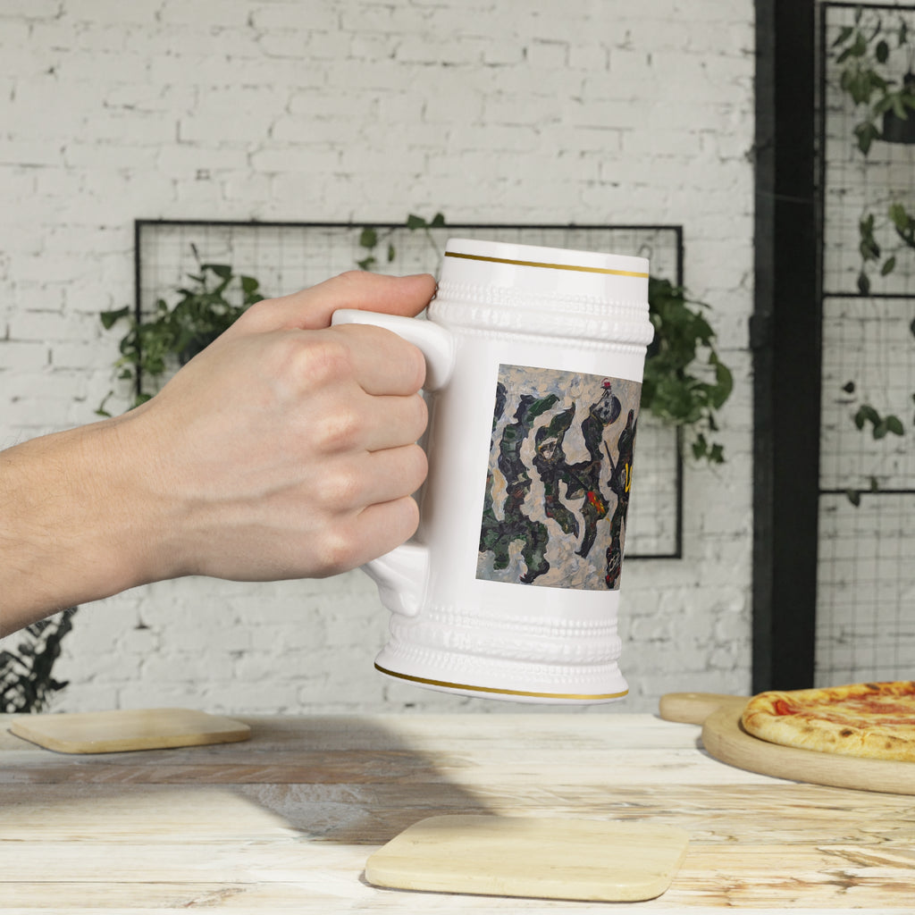 War Games, printed Beer Stein, back design, Frt. Logo