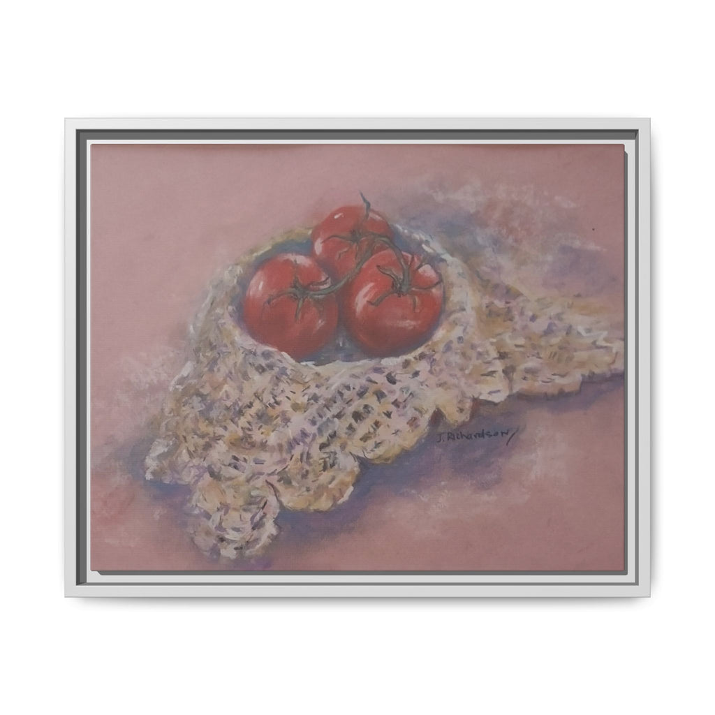 Tomato Still Life Matte Canvas Framed | Kitchen Wall Art