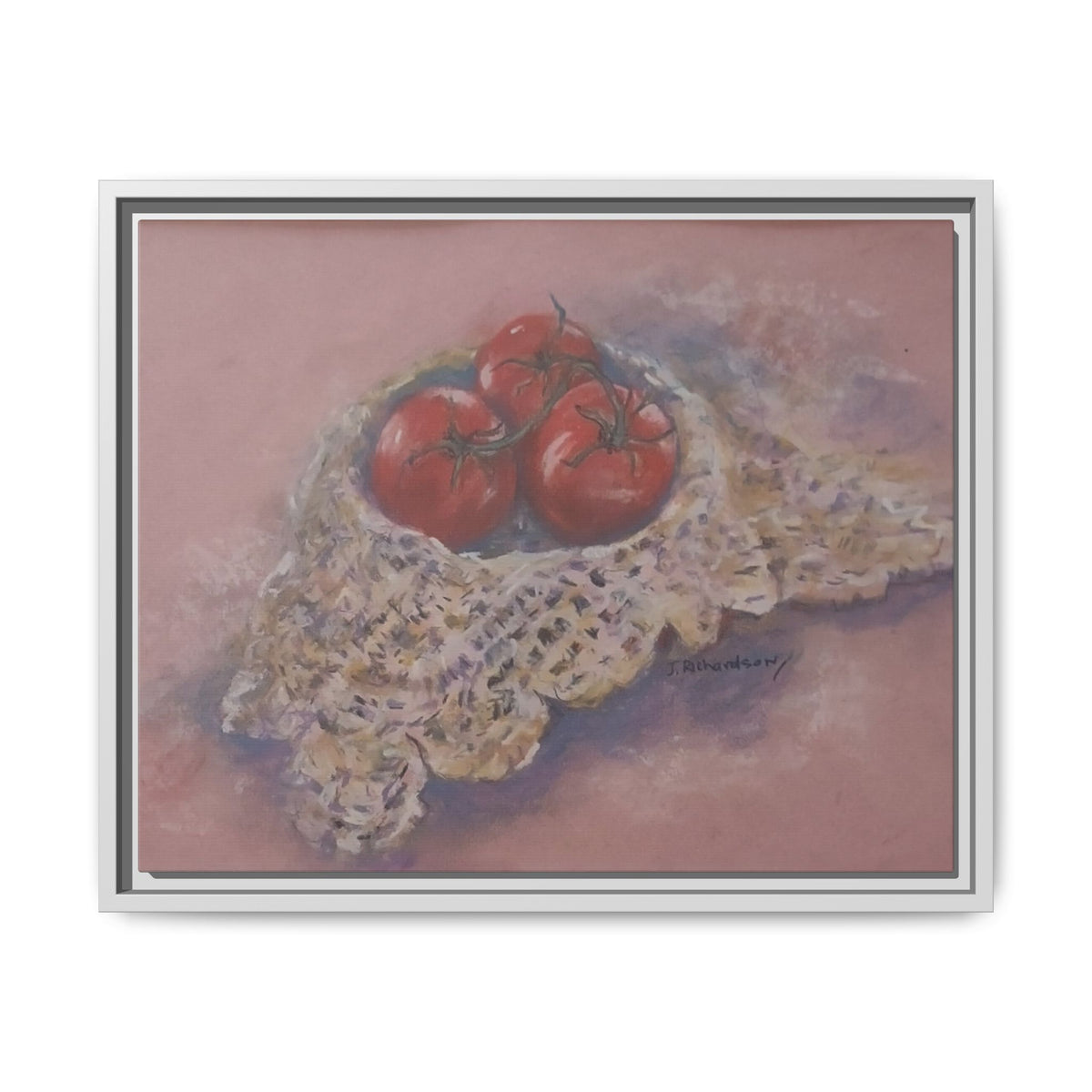 Tomato Still Life Matte Canvas Framed | Kitchen Wall Art