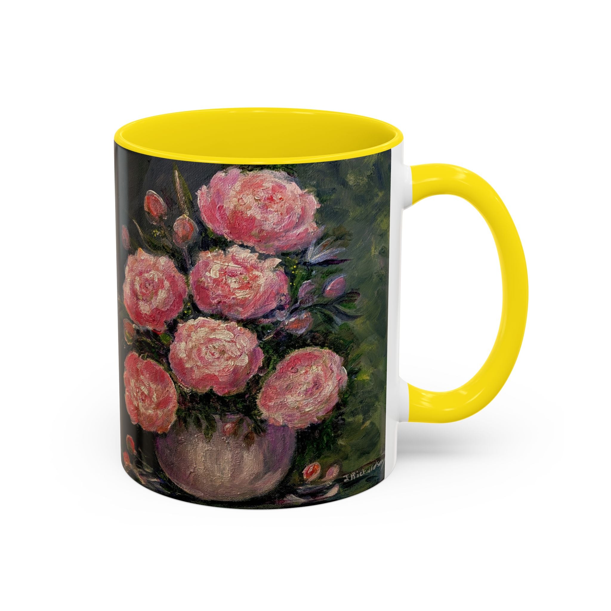 Pink Peony Bouquet Accent Coffee Mug — Chose  Interior 11/15oz