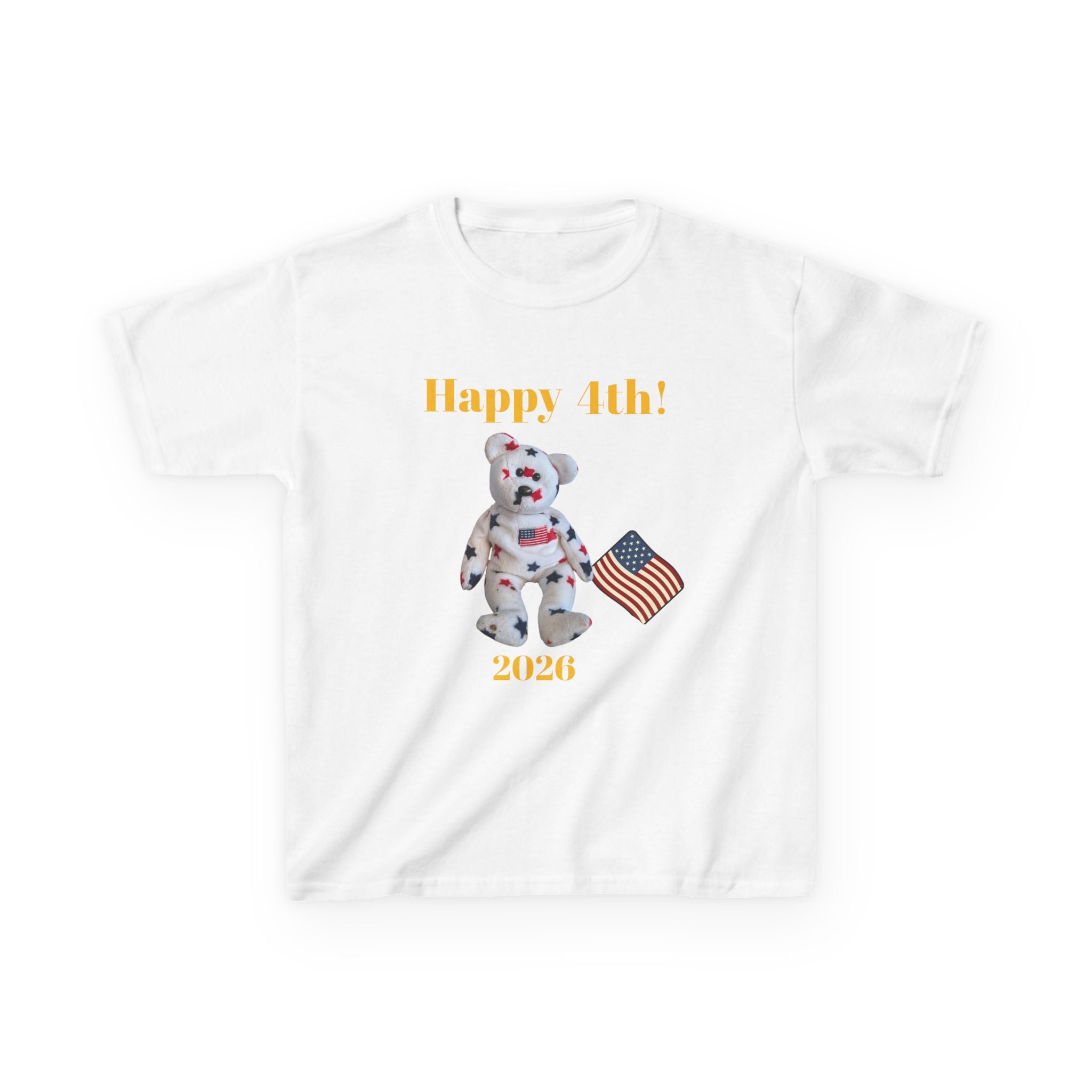 Beanie Bear Patriotic Kids Heavy Cotton™XS/S/M/L/XL Tee