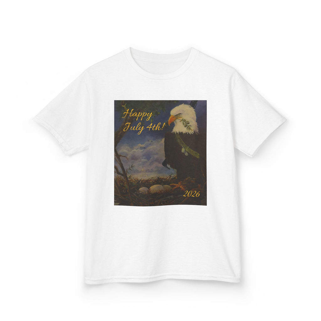 Eagle July 4th Kids T-shirt Heavy Cotton™XS/S/M/L/XL Tee