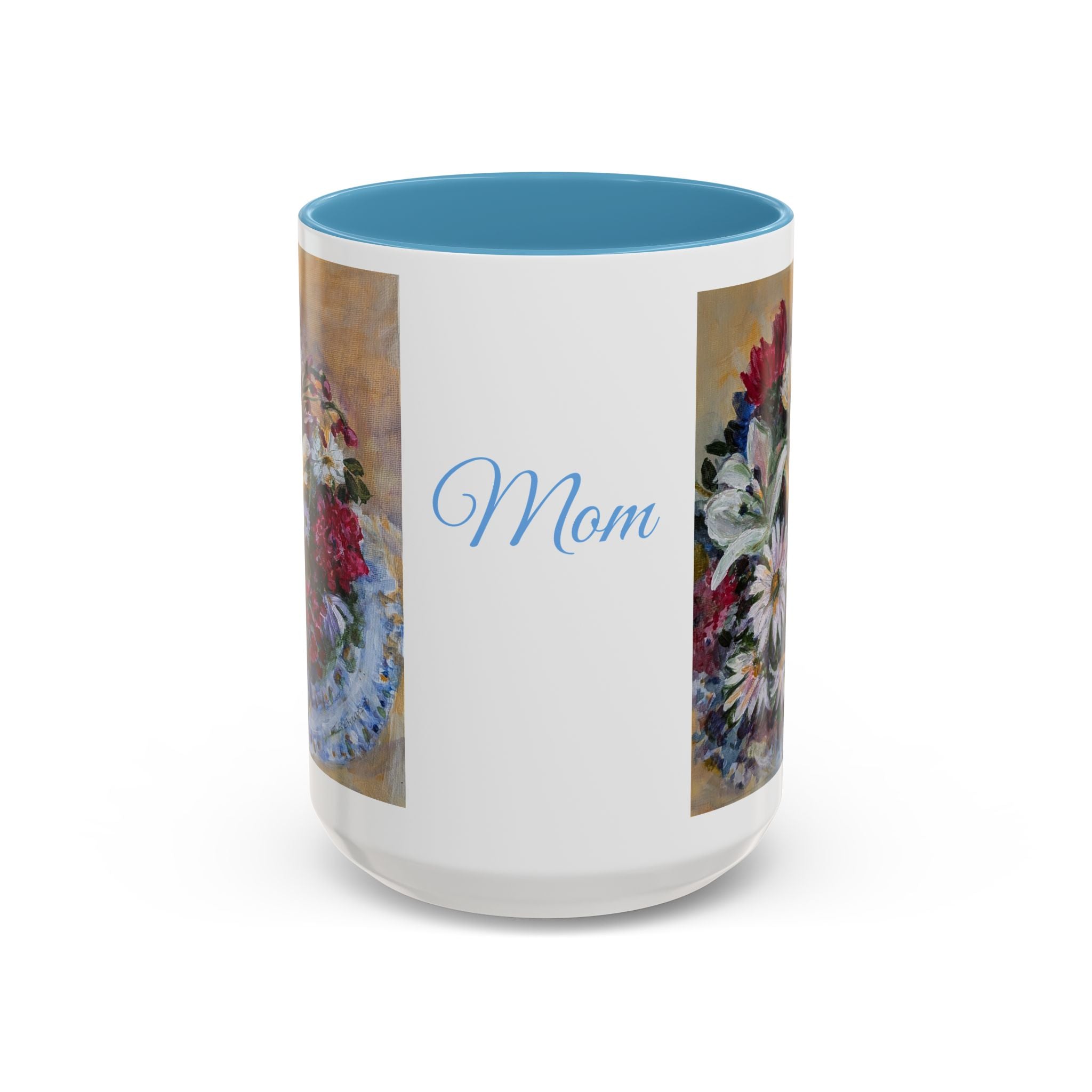 MOM Floral Bouquet Accent Coffee Mug — Chose  Interior 11/15oz